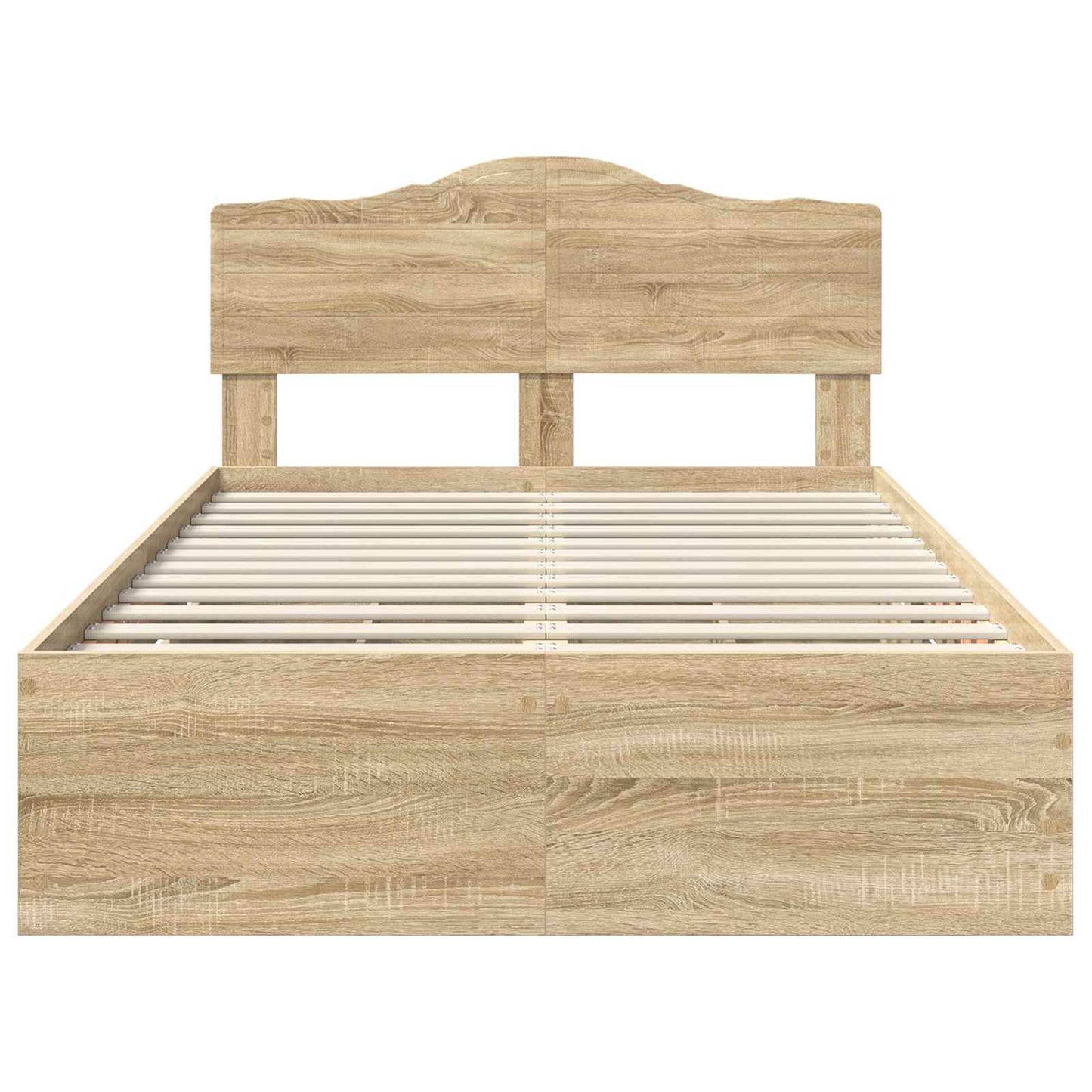 vidaXL Σκελετός Κρεβατιού Δρύς Sonoma 120 x 200 cm Μηχανήματος Ξύλο