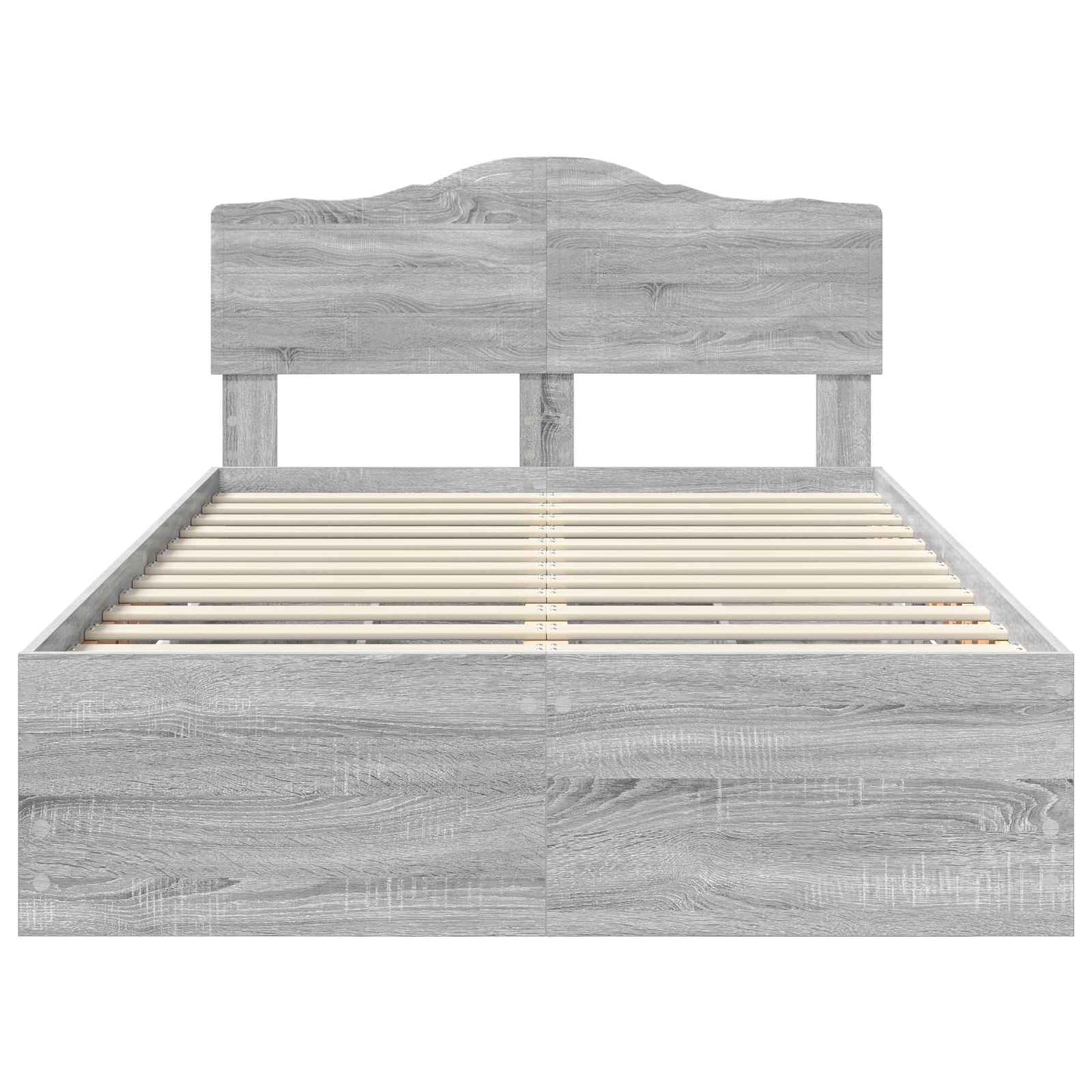 vidaXL Σκελετός Κρεβατιού Γκρίζο Σονομα 120 x 190 cm Μηχανήματος Ξύλο