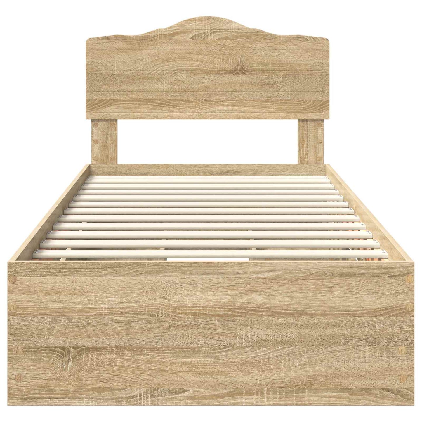 vidaXL Σκελετός Κρεβατιού Δρύς Sonoma 90 x 200 cm Μηχανήματος Ξύλο