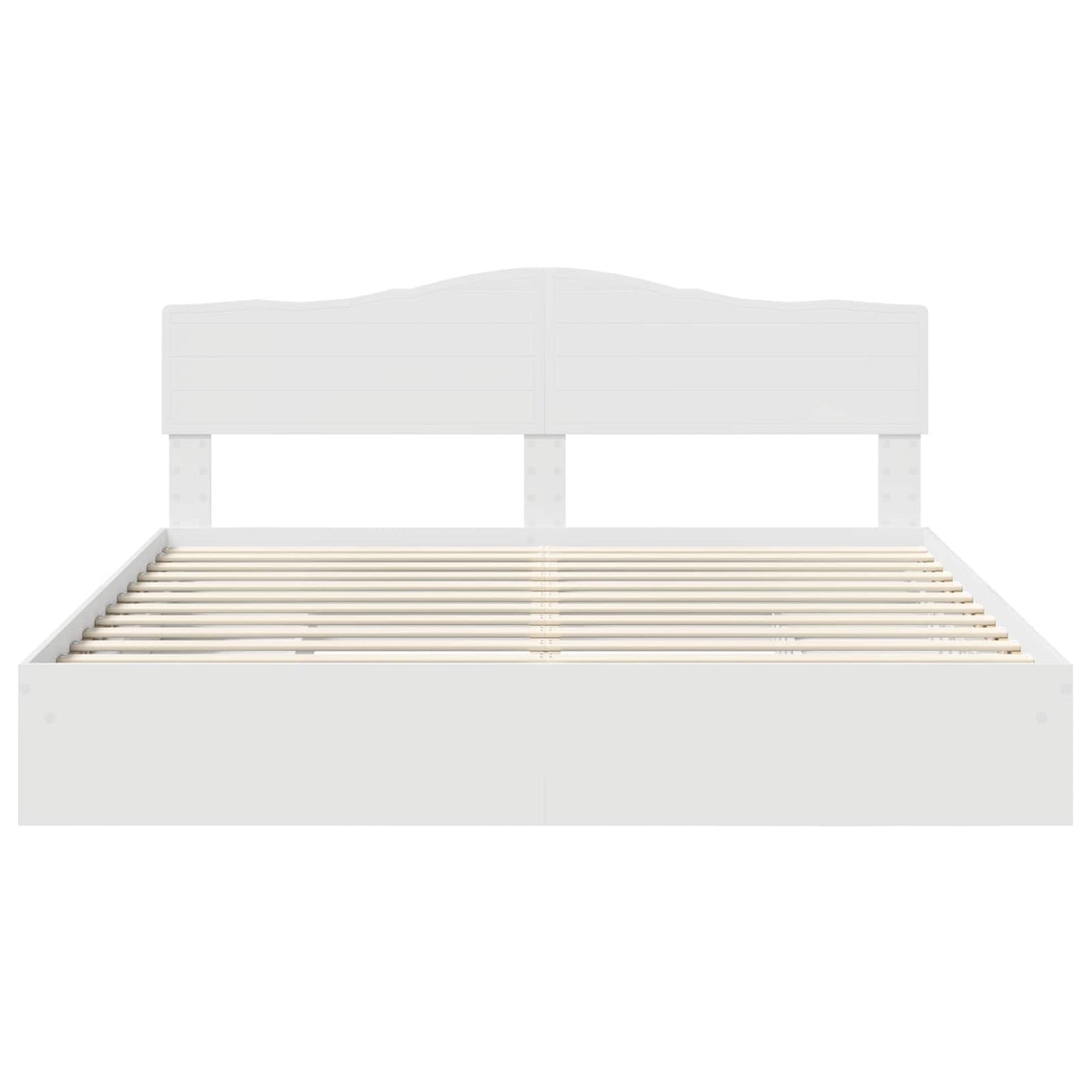 vidaXL Κρεβάτι Αποθήκης Λευκό 180 x 200 cm Επεξεργασμένο ξύλο