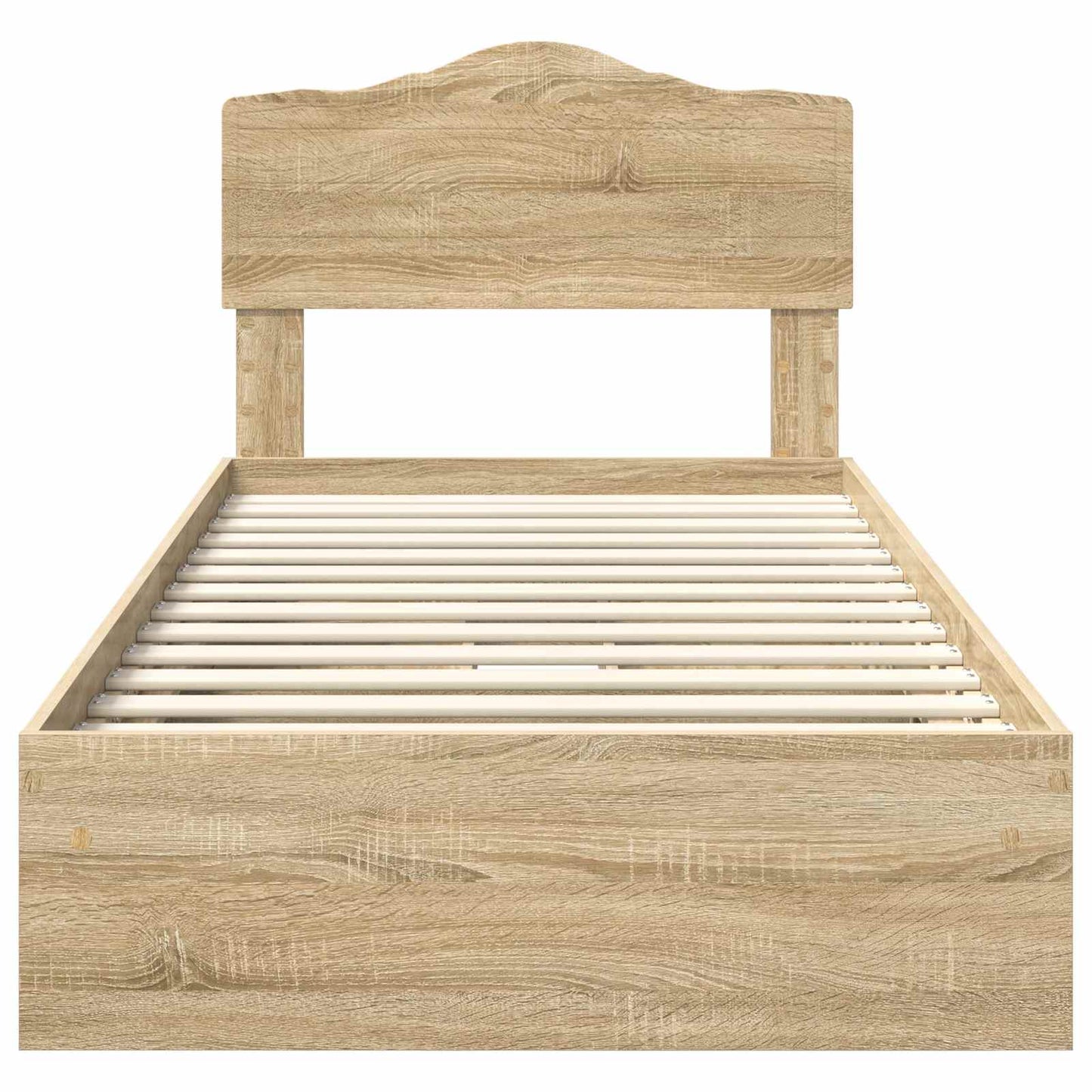 vidaXL Κρεβάτι Αποθήκης Δρύς Sonoma 70 x 190 cm Επεξεργασμένο ξύλο