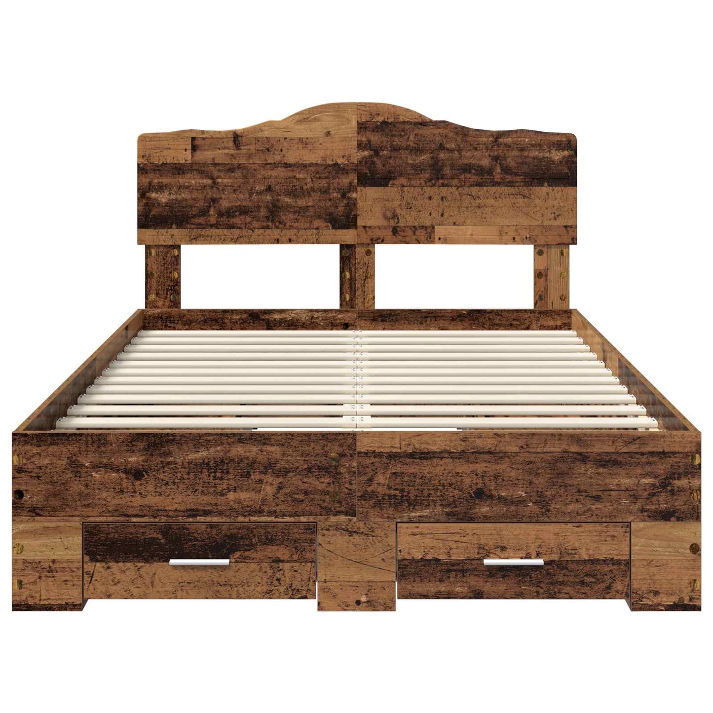 vidaXL Σκελετός Κρεβατιού Παλιό ξύλο 120 x 190 cm Επεξεργασμένο ξύλο