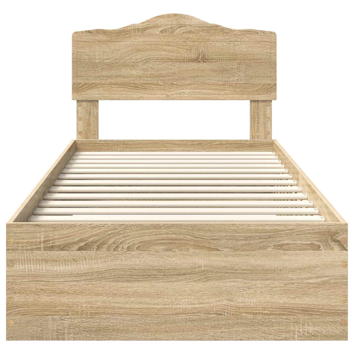 vidaXL Σκελετός Κρεβατιού Δρύς Sonoma 100 x 200 cm Επεξεργασμένο ξύλο