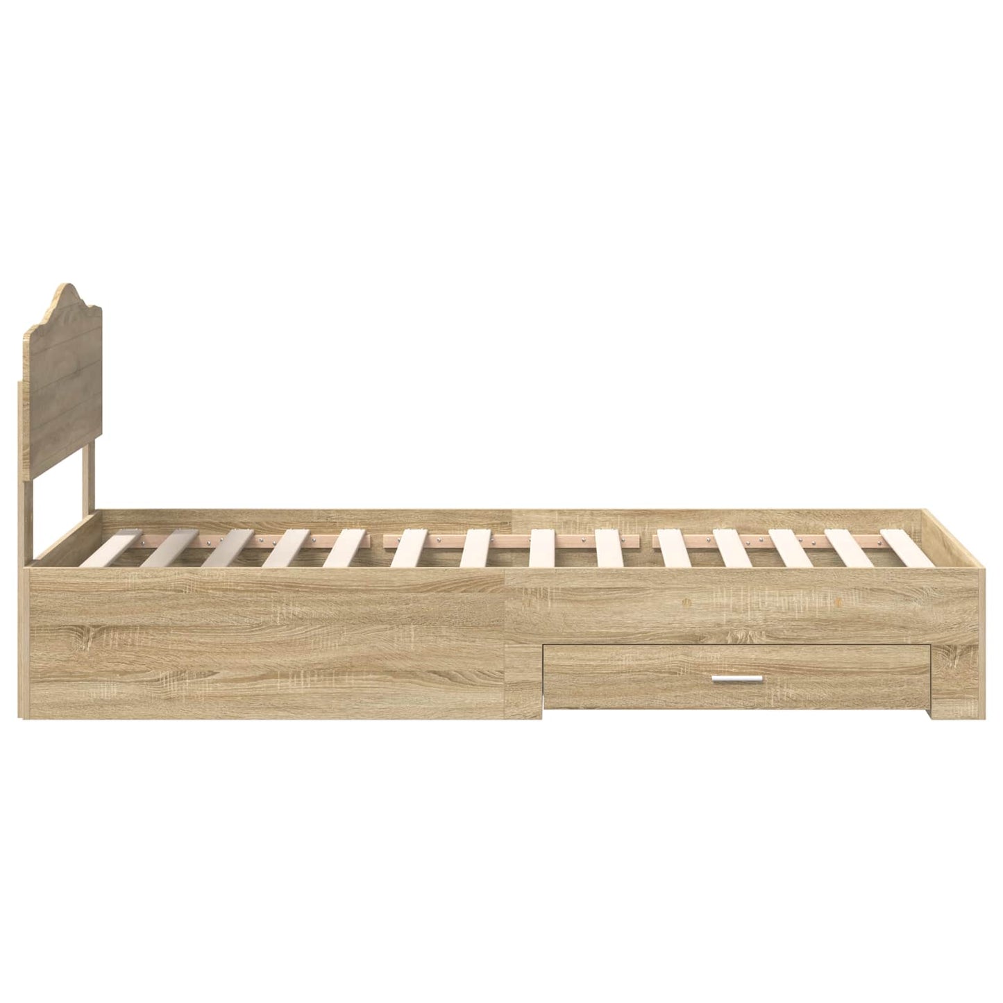 vidaXL Σκελετός Κρεβατιού Δρύς Sonoma 70 x 190 cm Επεξεργασμένο ξύλο