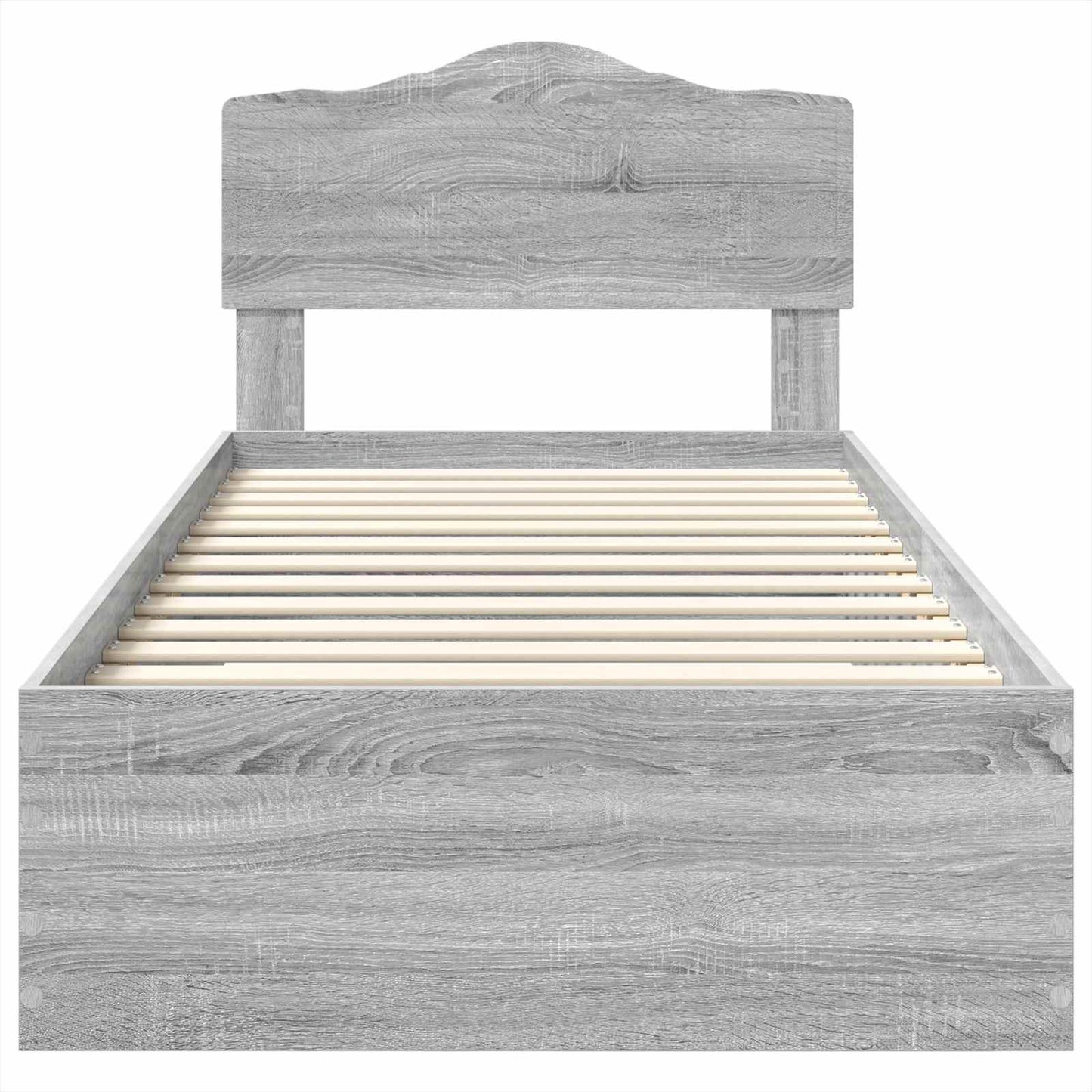 vidaXL Σκελετός Κρεβατιού Γκρίζο Σονομα 70 x 190 cm Επεξεργασμένο ξύλο