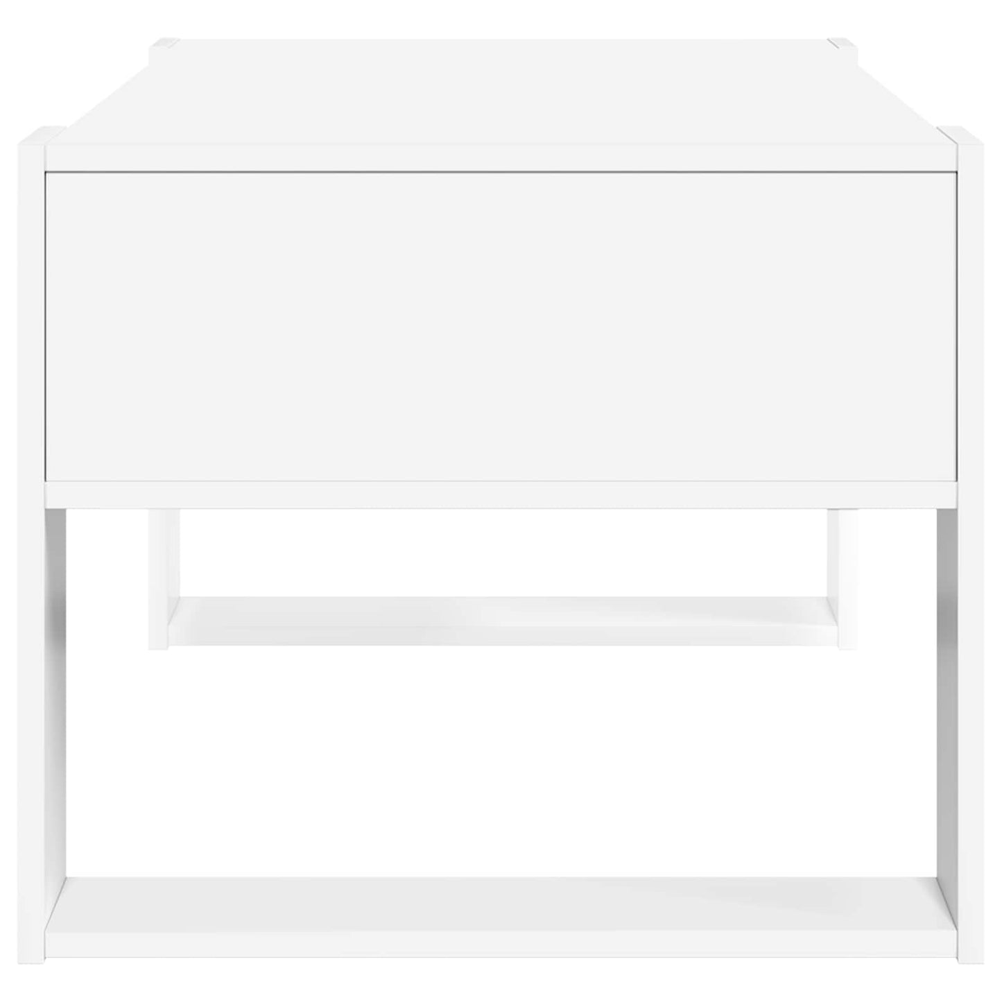 vidaXL Τραπεζάκι σαλονιού Λευκό 92 x 53 x 45 εκ. Επεξεργασμένο ξύλο