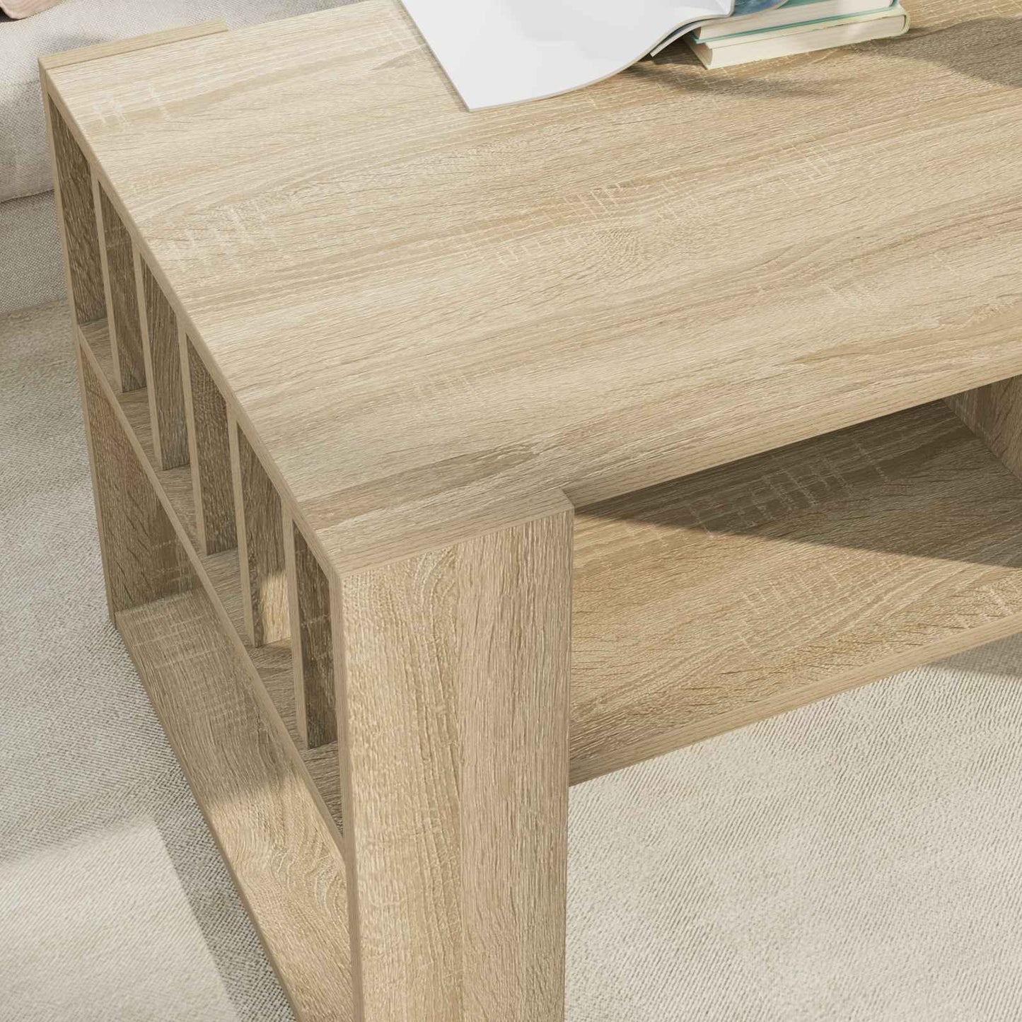 vidaXL Τραπεζάκι σαλονιού Δρύς Sonoma 92 x 49,5 x 45 εκ.