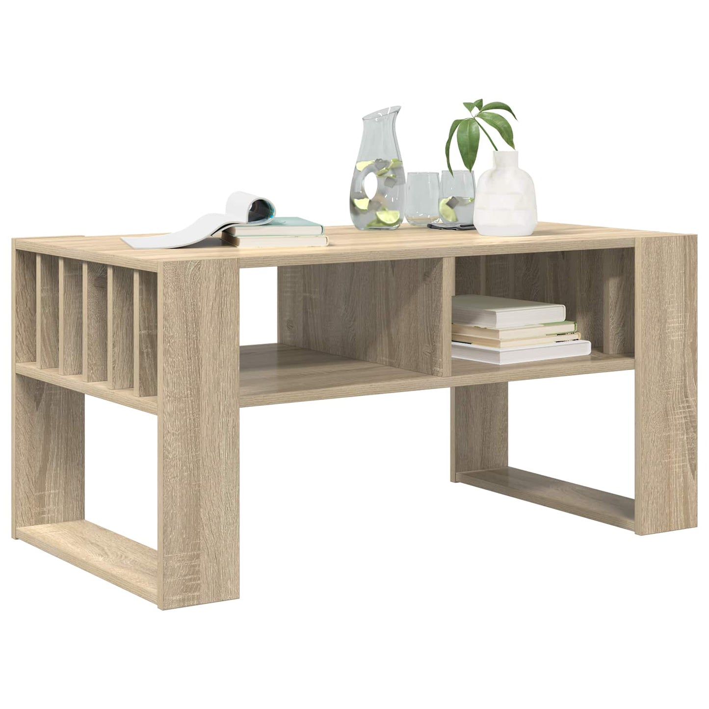 vidaXL Τραπεζάκι σαλονιού Δρύς Sonoma 92 x 49,5 x 45 εκ.