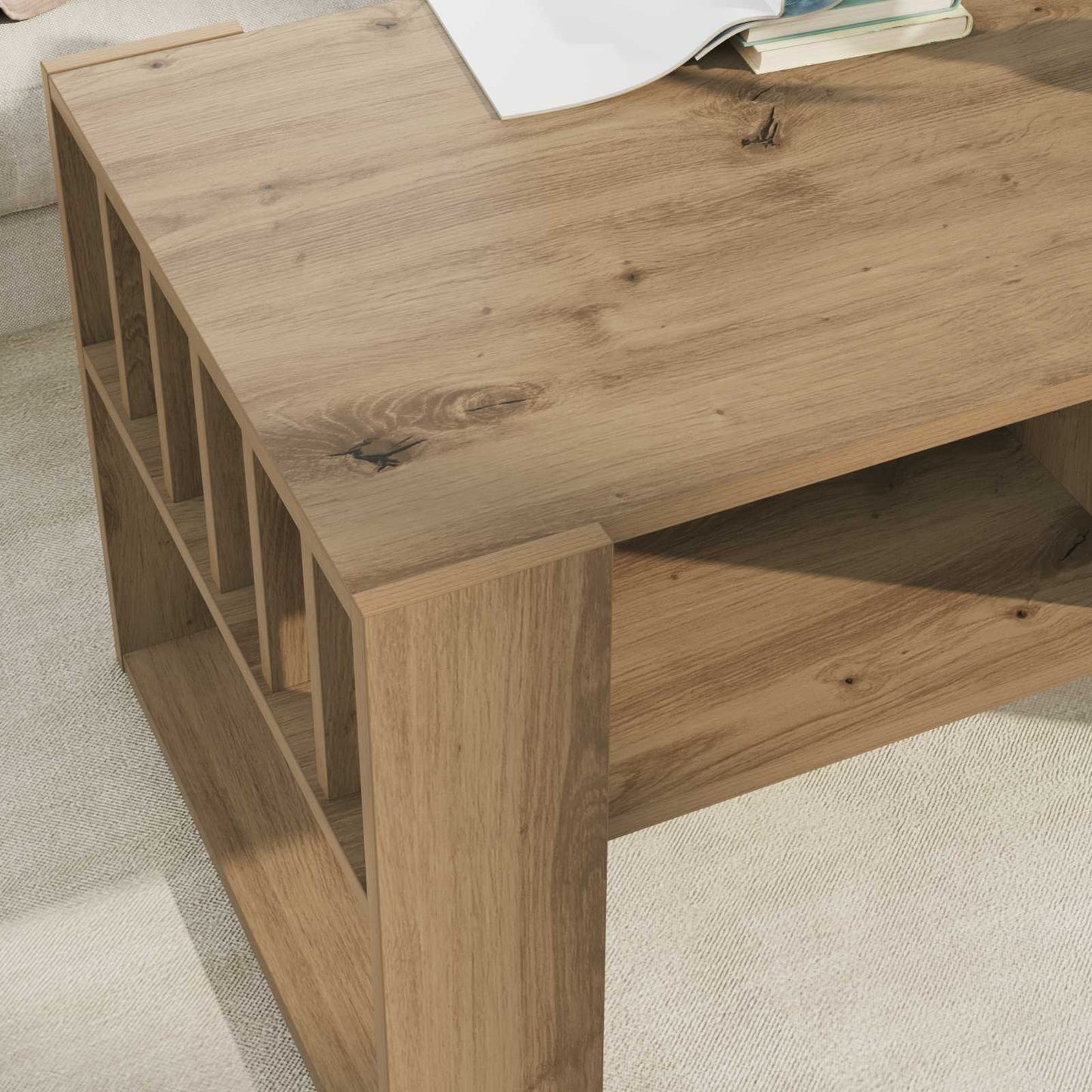vidaXL Τραπεζάκι σαλονιού Artisan Oak 92 x 49,5 x 45 εκ.