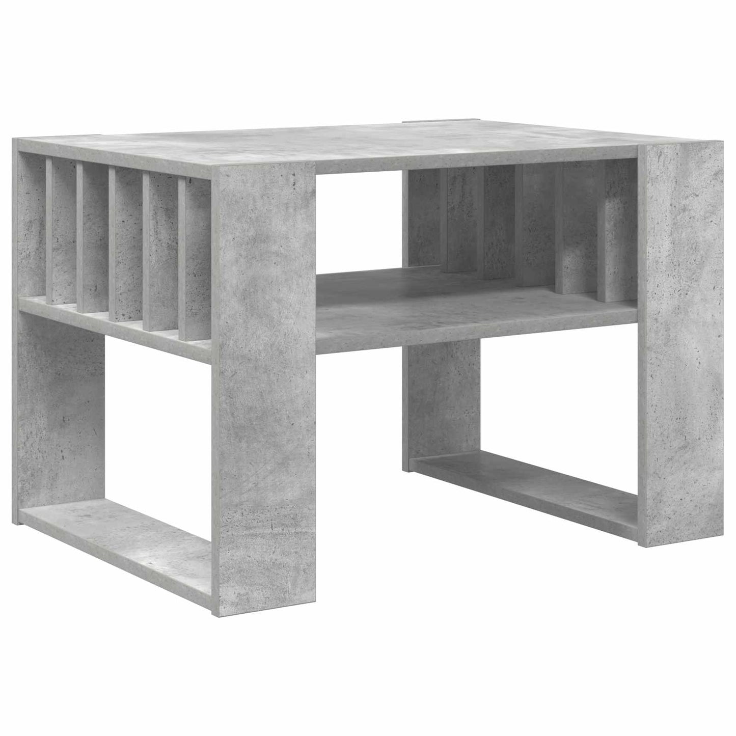 vidaXL Τραπεζάκι σαλονιού Σκυρόδεμα Γκρι 66 x 49,5 x 45 εκ.