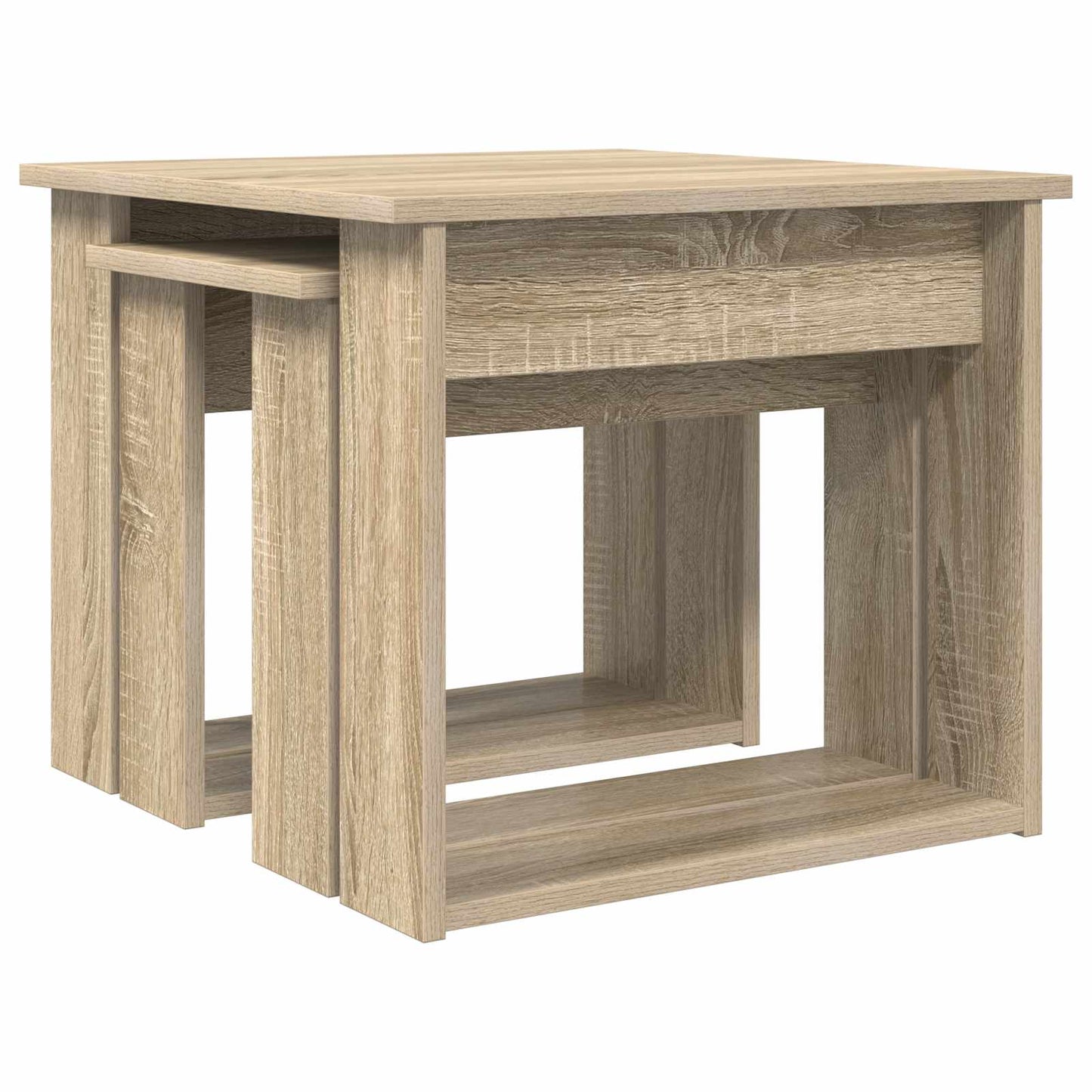 vidaXL Σετ Τραπεζιού Για Καφέ 2 τμχ. Δρύς Sonoma 50 x 52 x 42 εκ