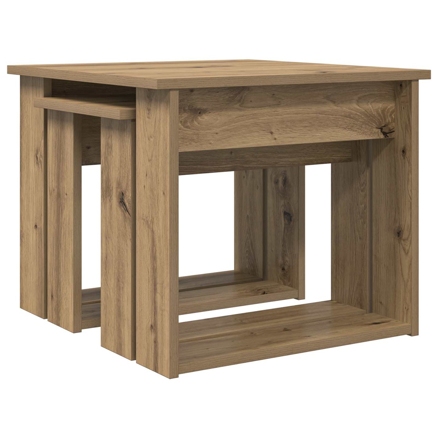 vidaXL Σετ Τραπεζιού Για Καφέ 2 τμχ. Artisan Oak 50 x 52 x 42 εκ