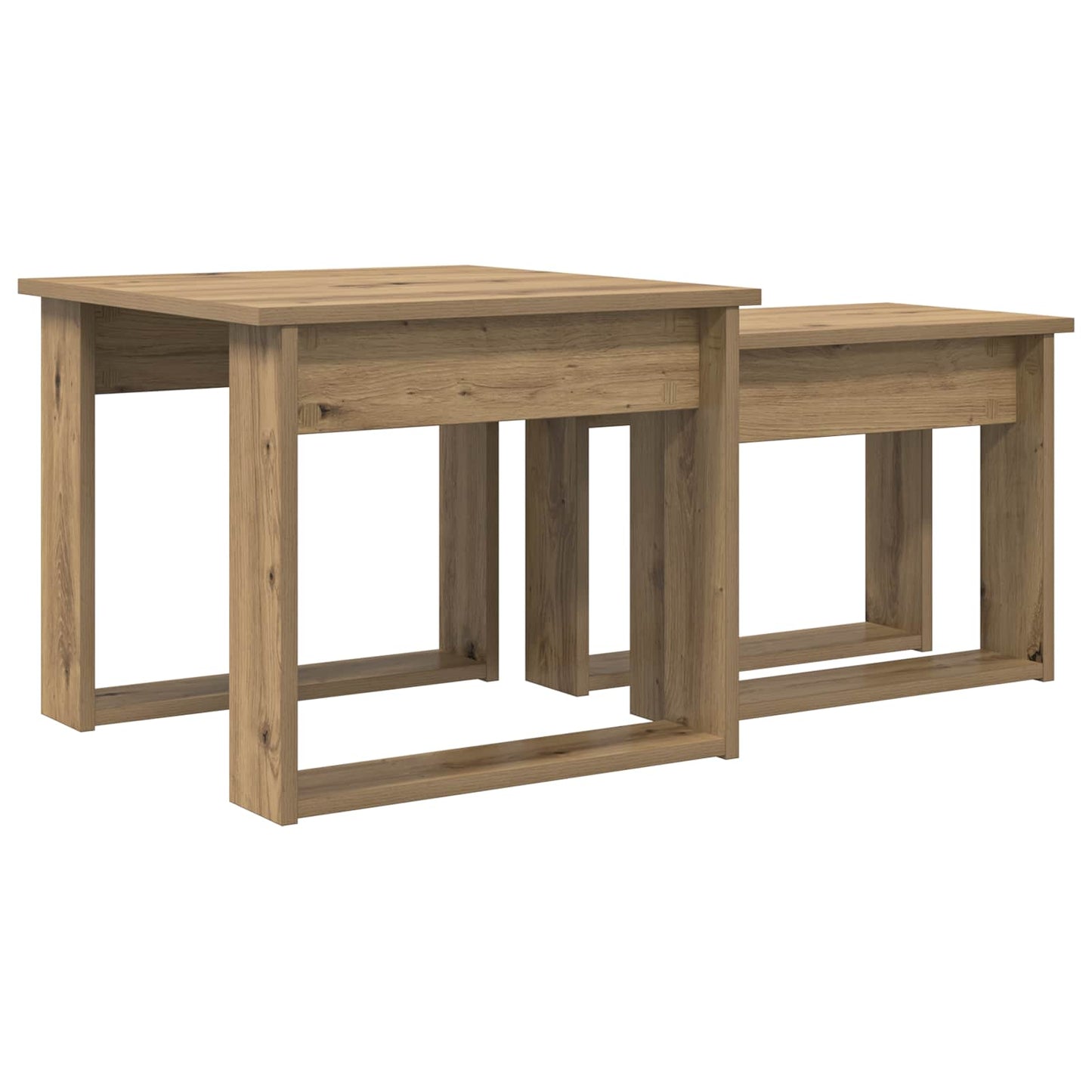vidaXL Σετ Τραπεζιού Για Καφέ 2 τμχ. Artisan Oak 50 x 52 x 42 εκ
