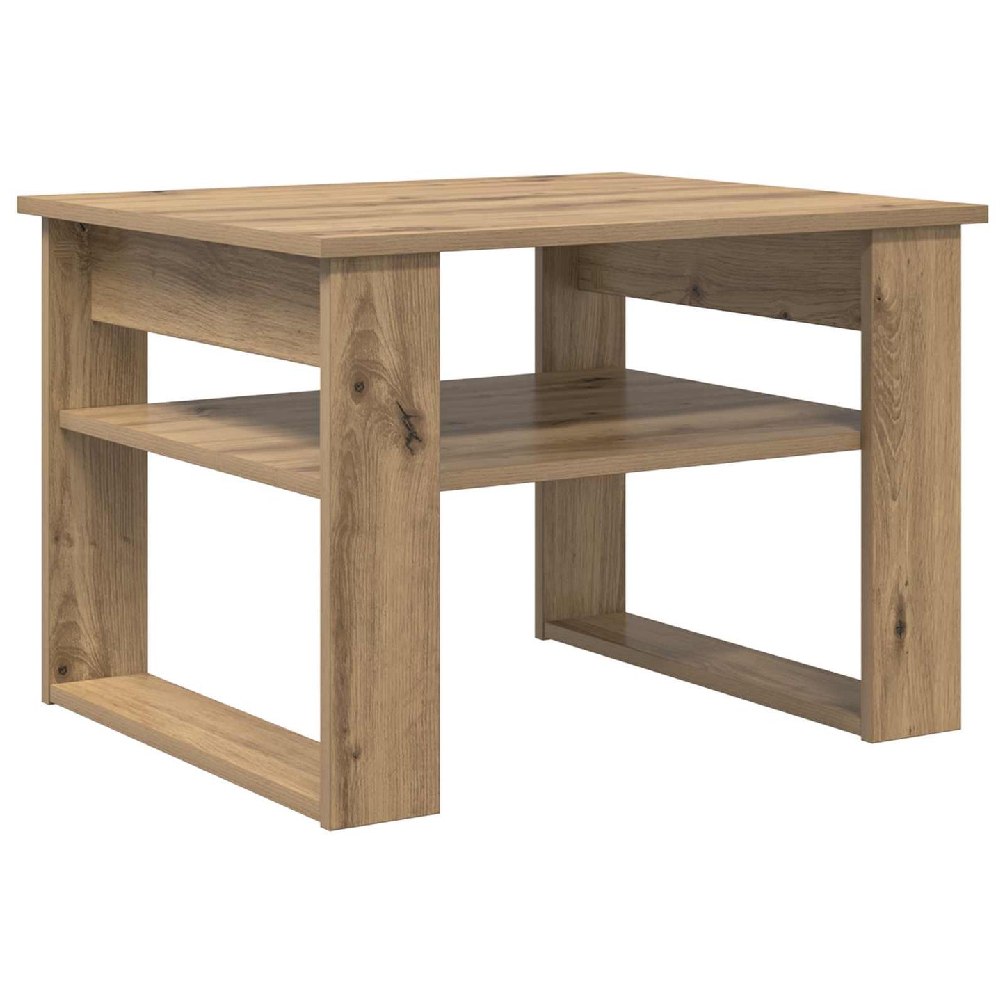 vidaXL Τραπεζάκι σαλονιού με αποθήκευση Artisan Oak 64 x 54 x 44 εκ