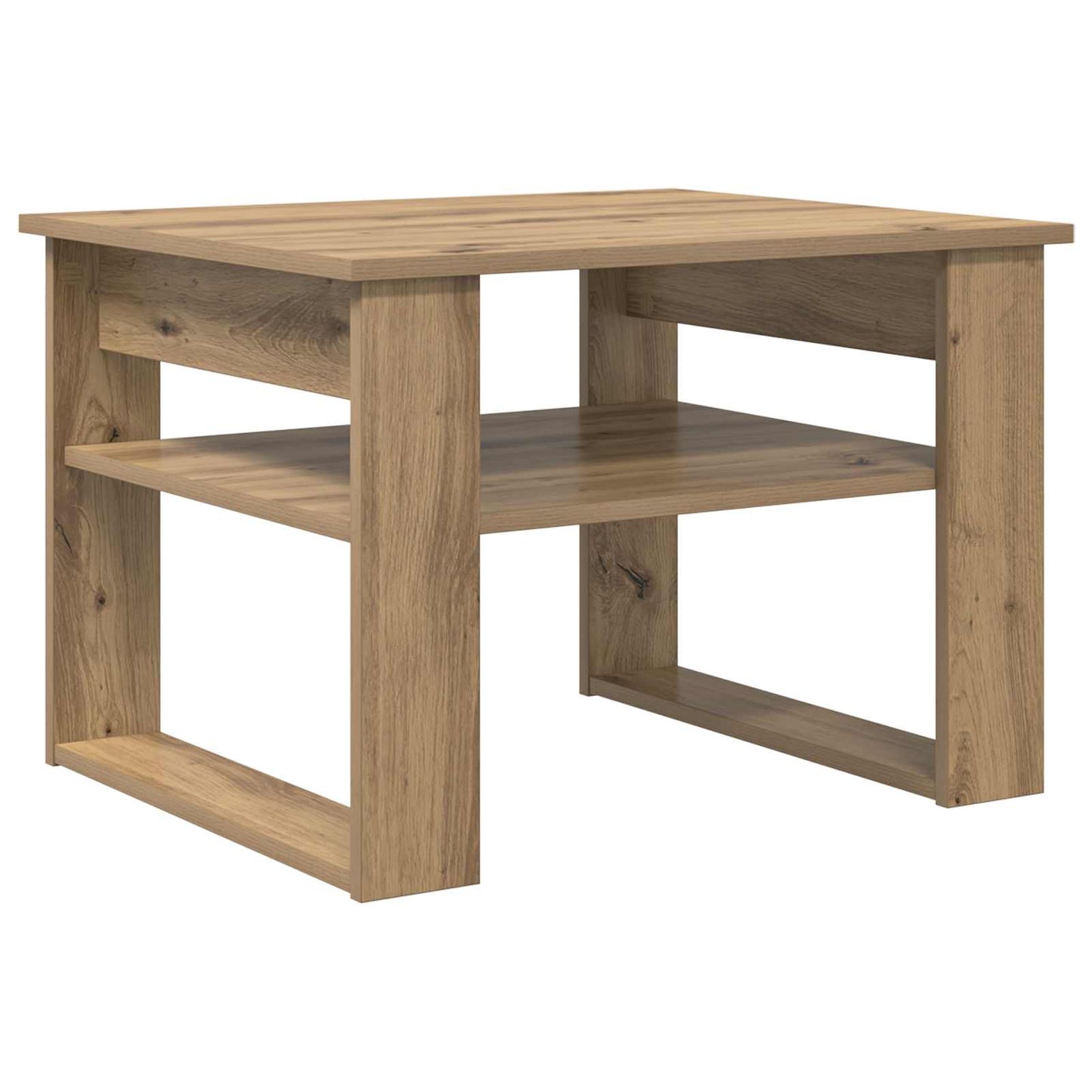 vidaXL Τραπεζάκι σαλονιού με αποθήκευση Artisan Oak 64 x 54 x 44 εκ