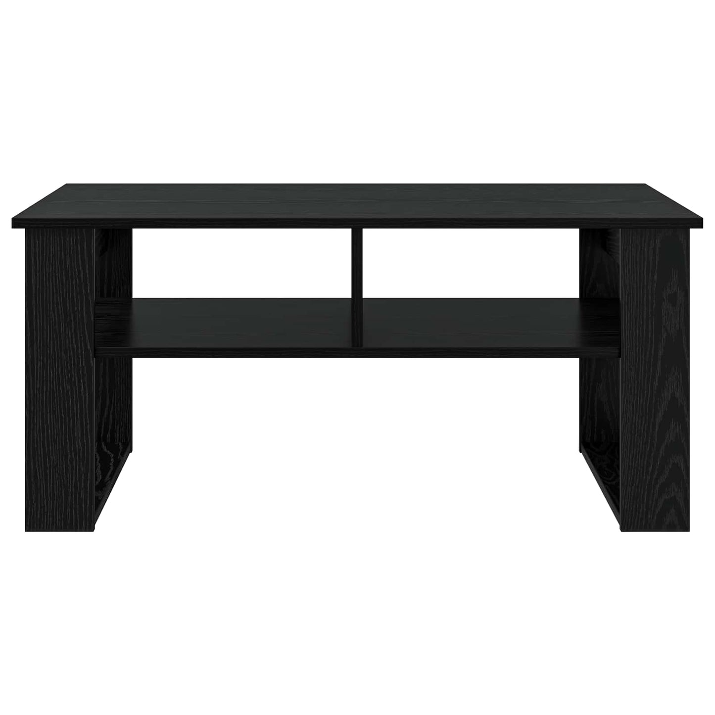 vidaXL Τραπεζάκι σαλονιού με αποθήκευση Μαύρη Οξυά 96 x 54 x 44 εκ