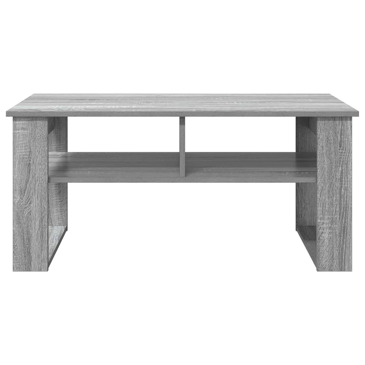 vidaXL Τραπεζάκι σαλονιού με αποθήκευση Γκρίζο Σονομα 96 x 54 x 44 εκ