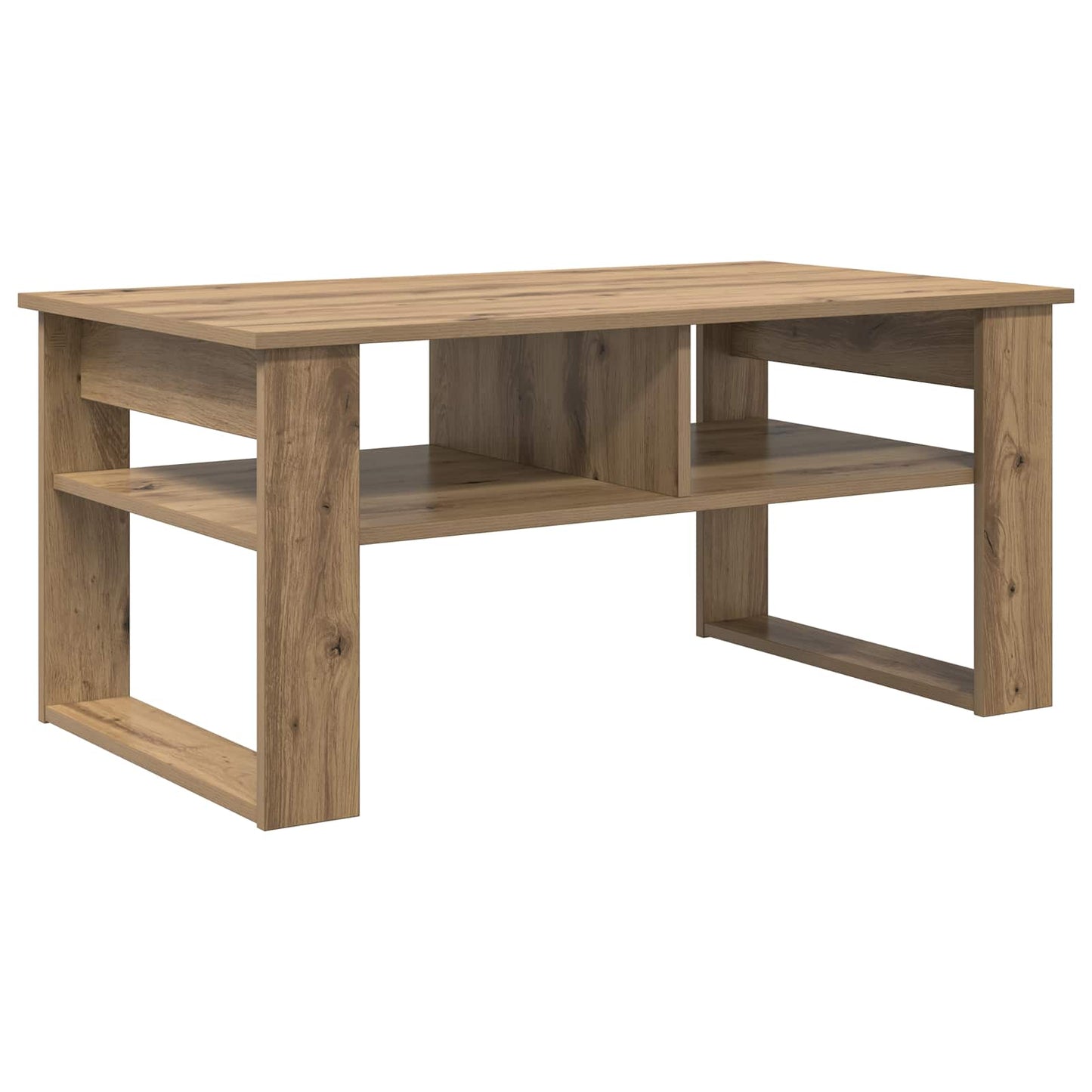 vidaXL Τραπεζάκι σαλονιού με αποθήκευση Artisan Oak 96 x 54 x 44 εκ