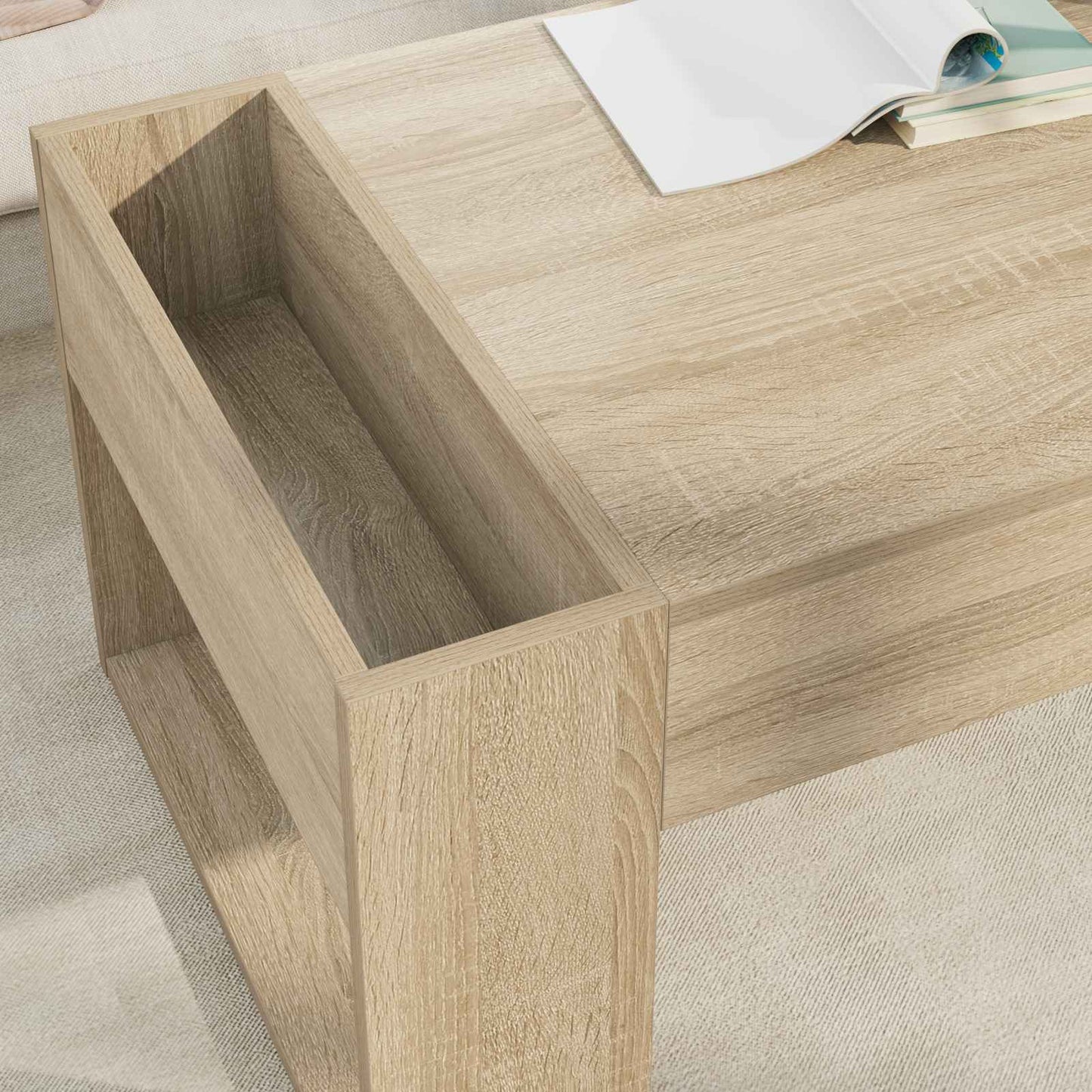 vidaXL Τραπεζάκι σαλονιού Δρύς Sonoma 110 x 50 x 41 εκ
