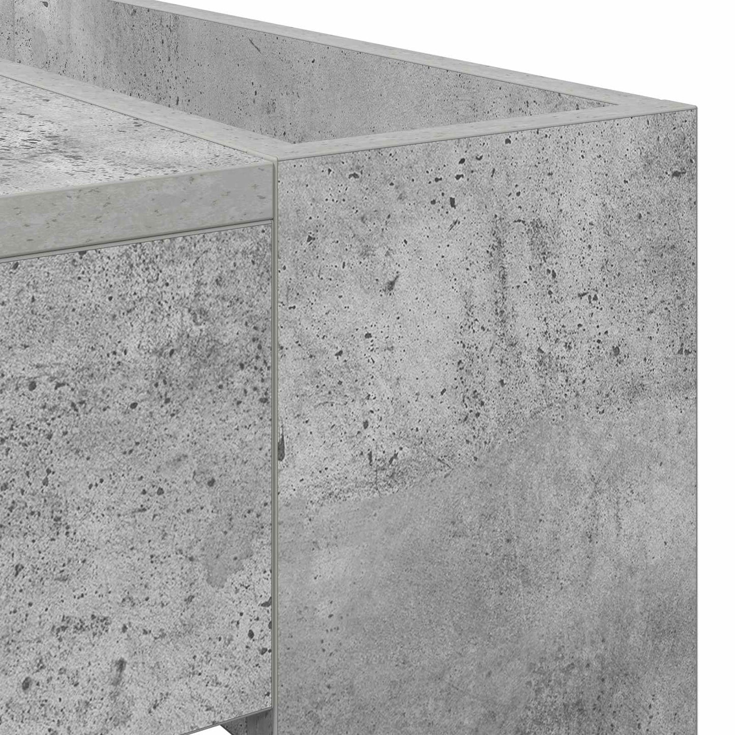 vidaXL Τραπεζάκι σαλονιού Σκυρόδεμα Γκρι 110 x 50 x 41 εκ