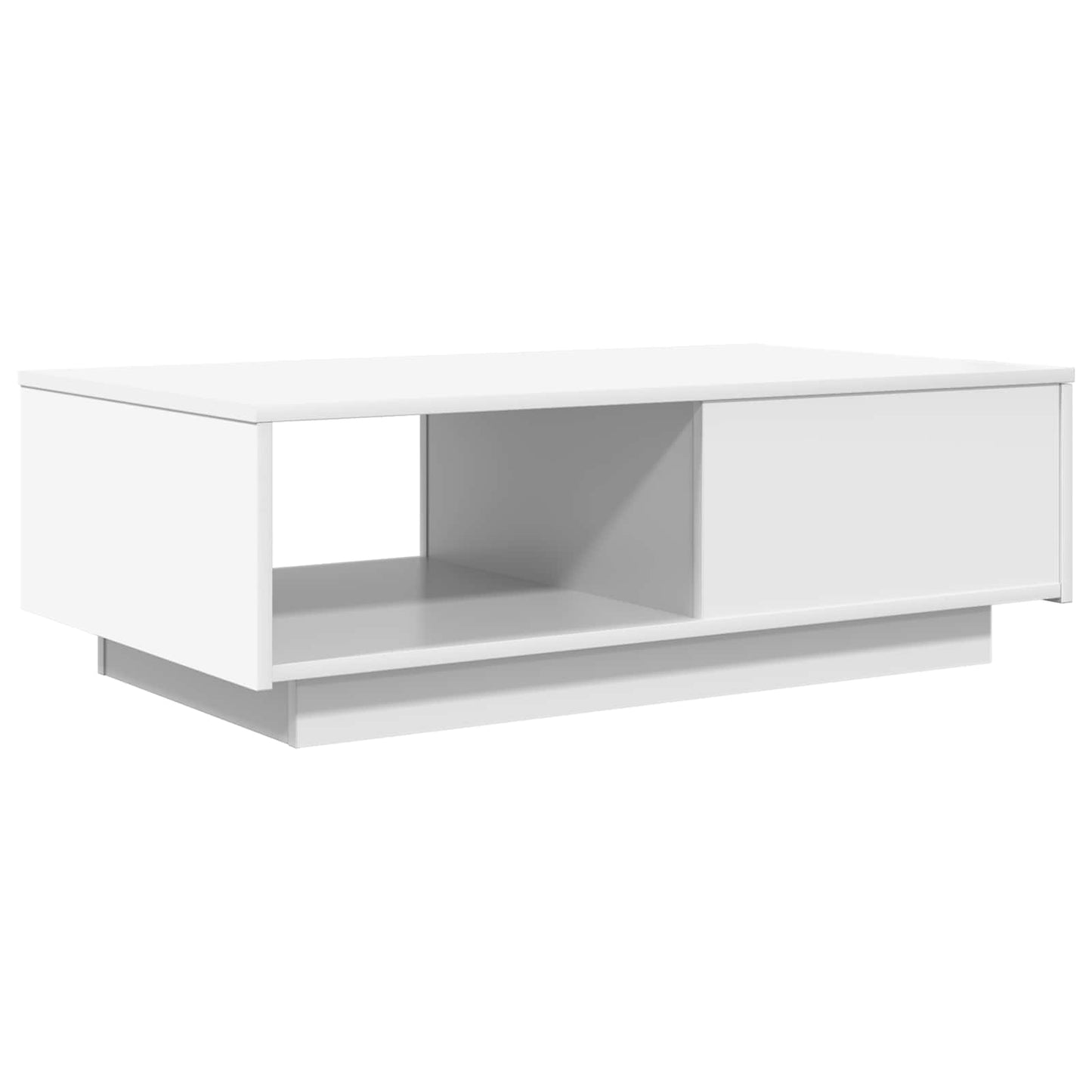 vidaXL Τραπεζάκι σαλονιού Λευκό 95 x 55 x 31 εκ Επεξεργασμένο ξύλο