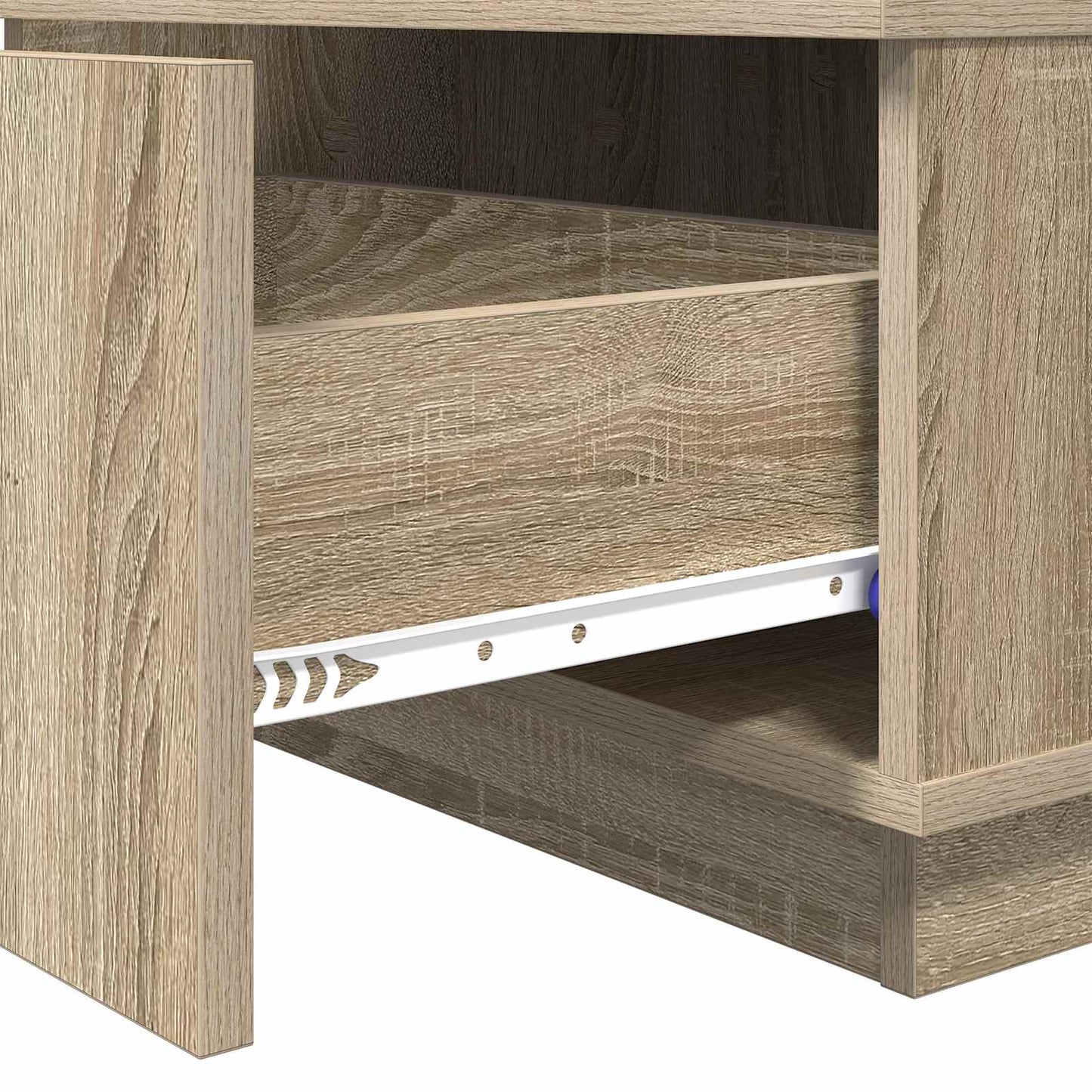 vidaXL Τραπεζάκι σαλονιού με συρτάρι Δρύς Sonoma 95 x 55 x 31 εκ