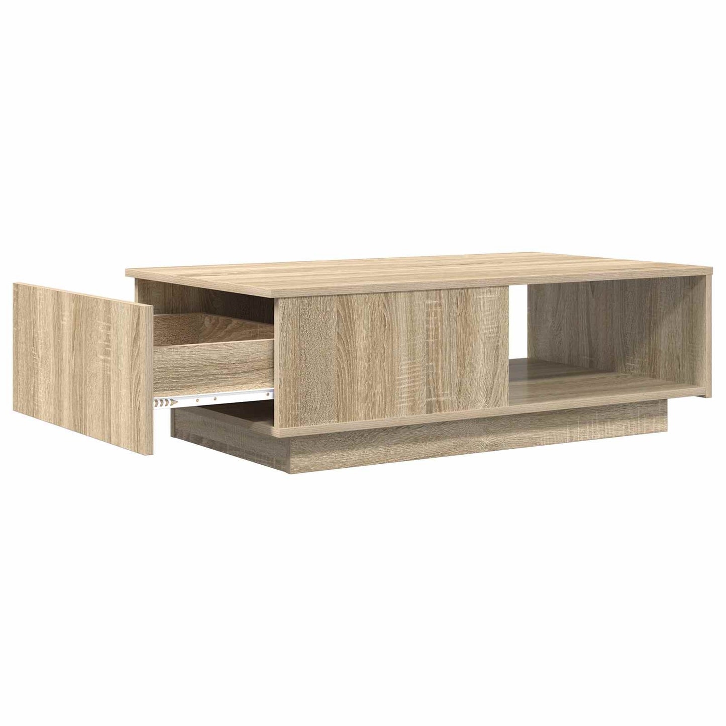 vidaXL Τραπεζάκι σαλονιού με συρτάρι Δρύς Sonoma 95 x 55 x 31 εκ