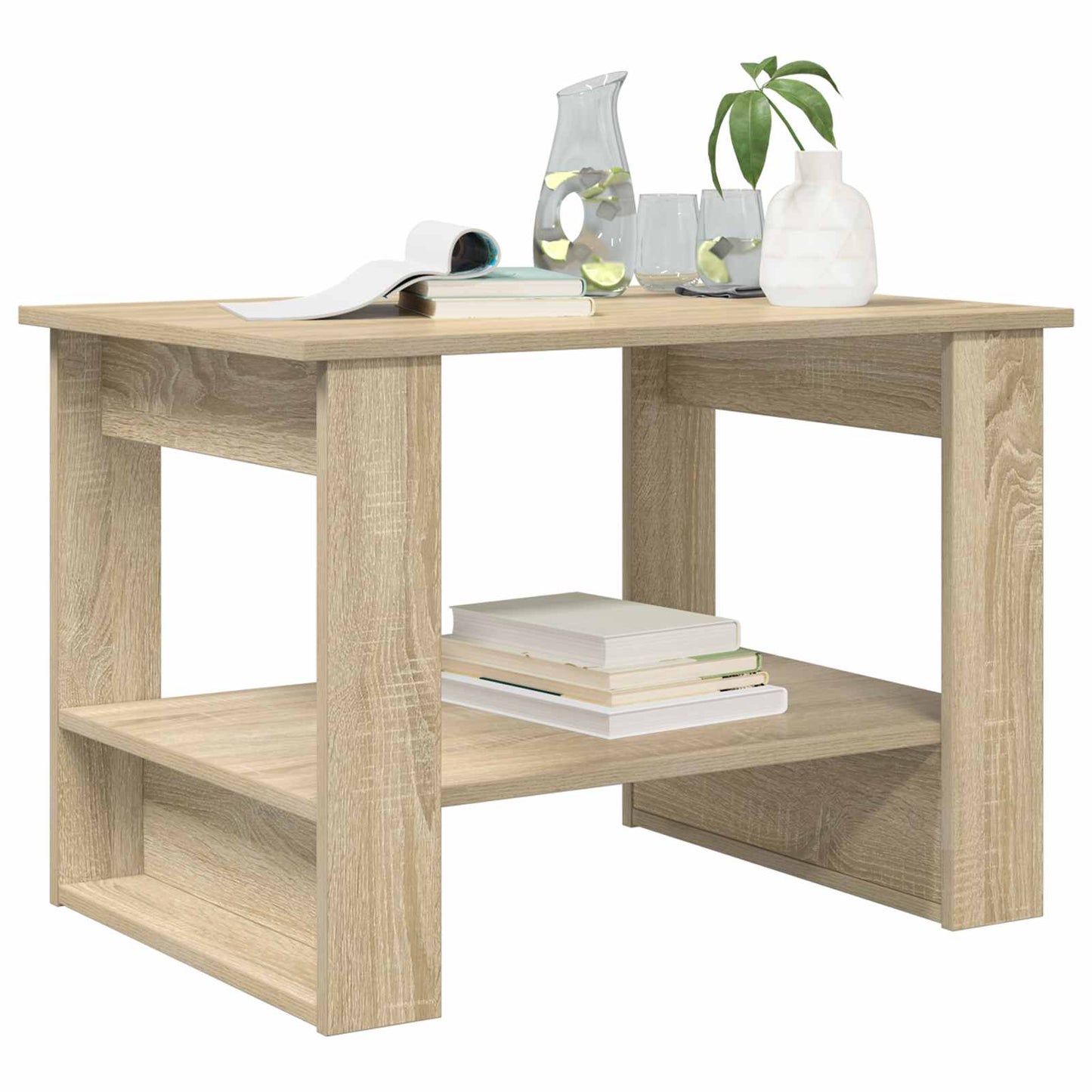 vidaXL Τραπεζάκι σαλονιού Δρύς Sonoma 72 x 50 x 50 εκ.