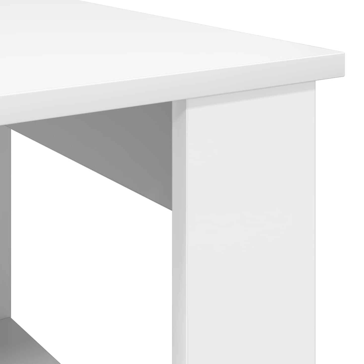 vidaXL Τραπεζάκι σαλονιού Λευκό 51 x 50 x 50 εκ. Επεξεργασμένο ξύλο