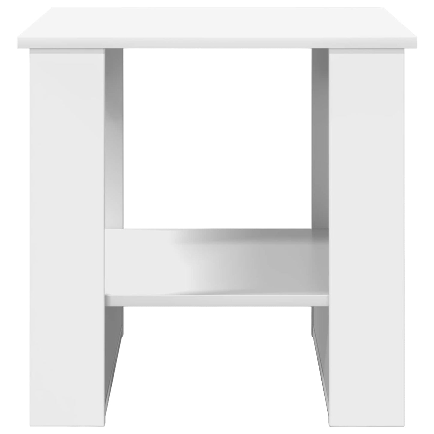 vidaXL Τραπεζάκι σαλονιού Λευκό 51 x 50 x 50 εκ. Επεξεργασμένο ξύλο