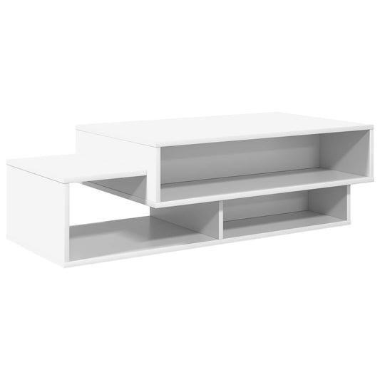 vidaXL Τραπεζάκι σαλονιού Λευκό 105 x 50 x 32,5 εκ Επεξεργασμένο ξύλο
