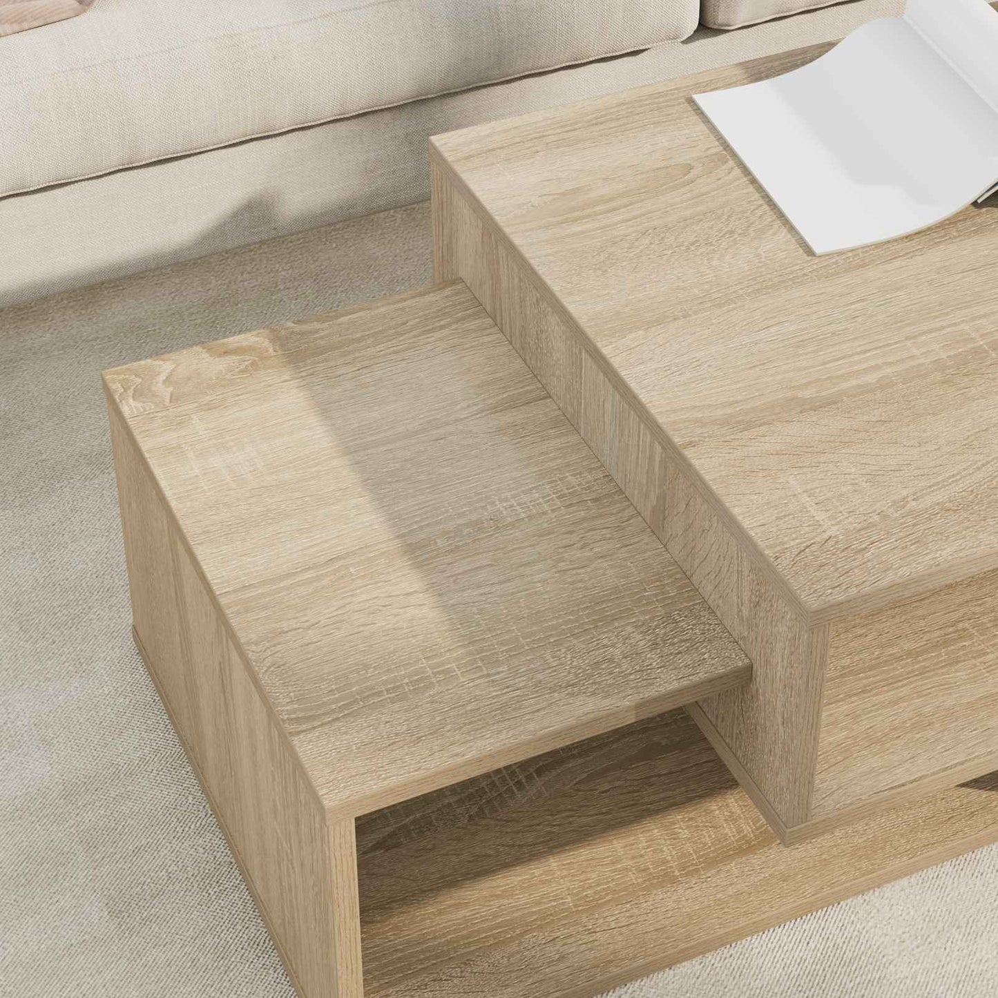 vidaXL Τραπεζάκι σαλονιού Δρύς Sonoma 105 x 50 x 32,5 εκ