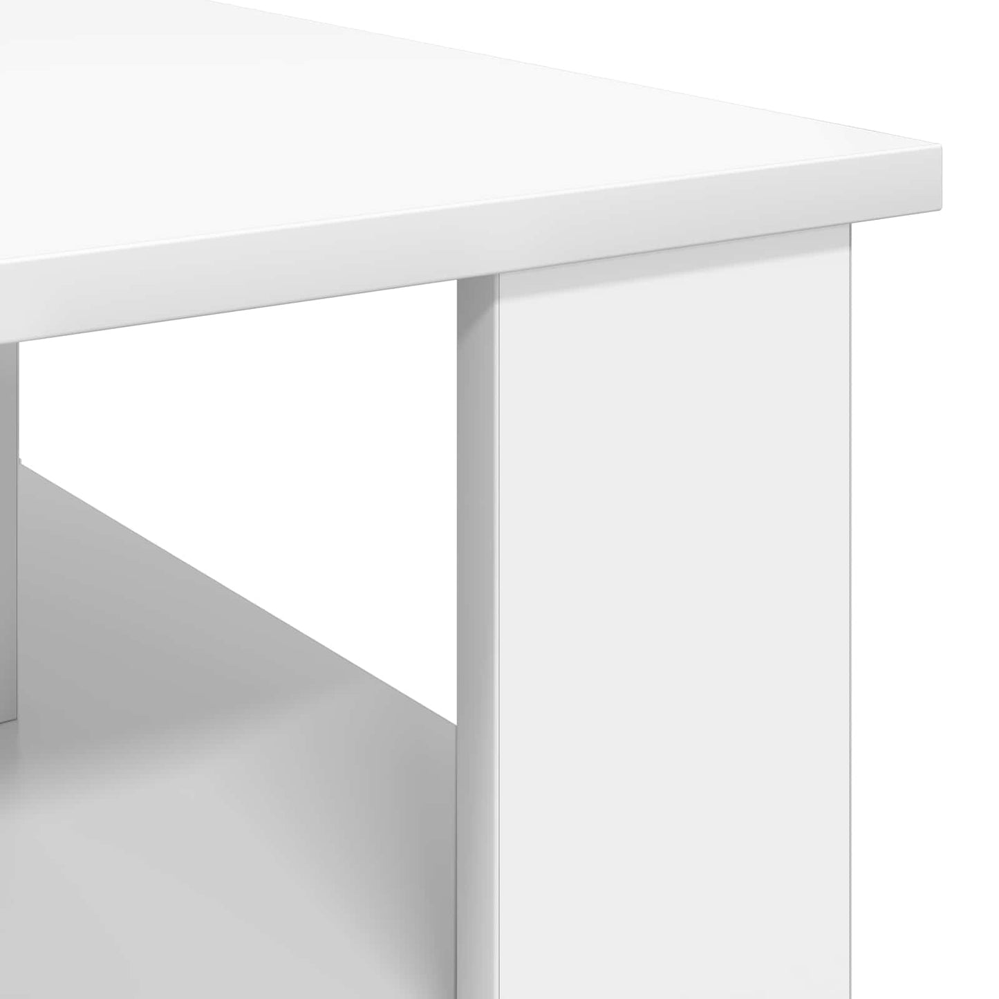 vidaXL Τραπεζάκι σαλονιού Λευκό 90 x 50 x 40 cm Επεξεργασμένο ξύλο