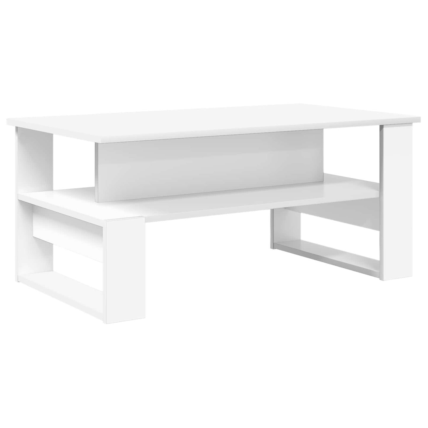 vidaXL Τραπεζάκι σαλονιού Λευκό 90 x 50 x 40 cm Επεξεργασμένο ξύλο
