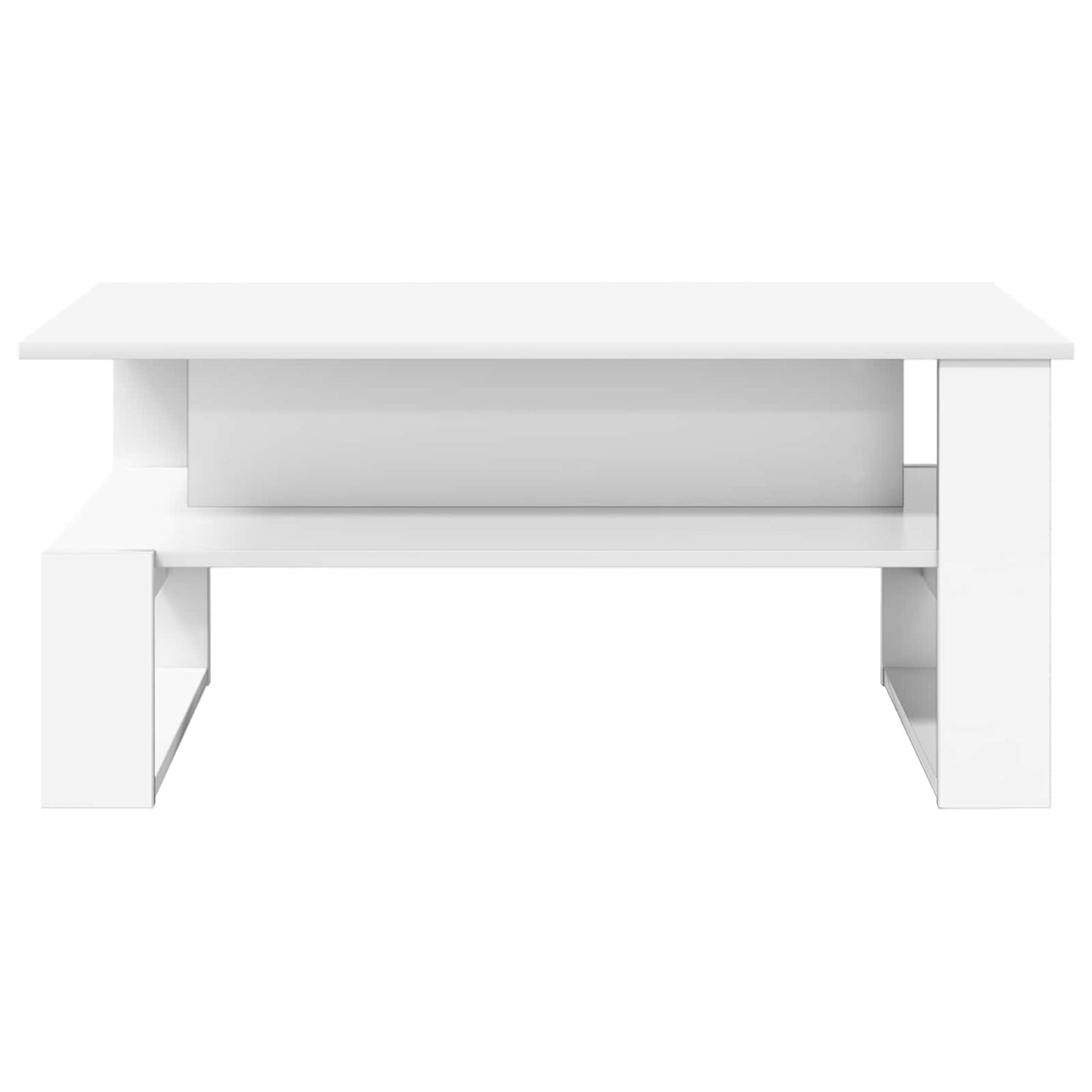 vidaXL Τραπεζάκι σαλονιού Λευκό 90 x 50 x 40 cm Επεξεργασμένο ξύλο