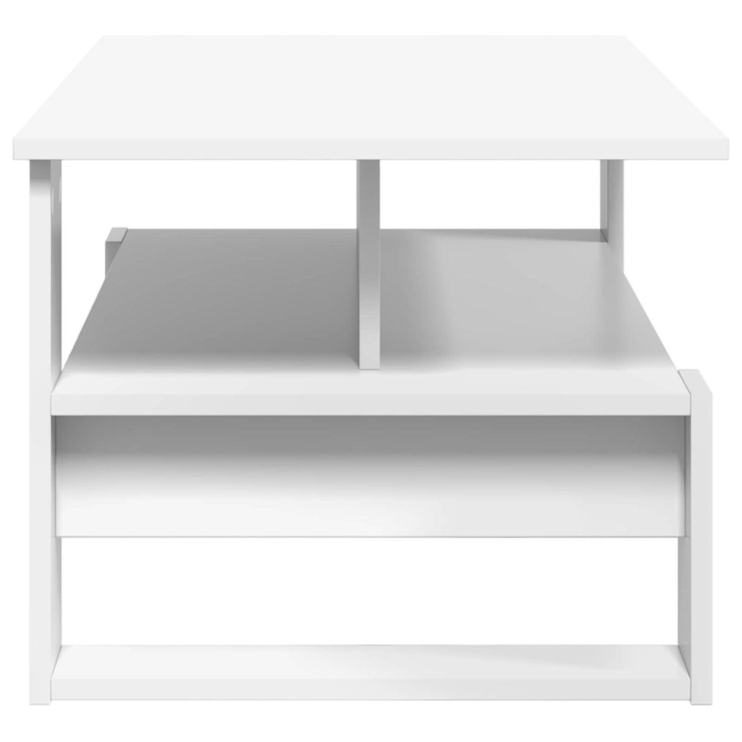 vidaXL Τραπεζάκι σαλονιού Λευκό 90 x 50 x 40 cm Επεξεργασμένο ξύλο