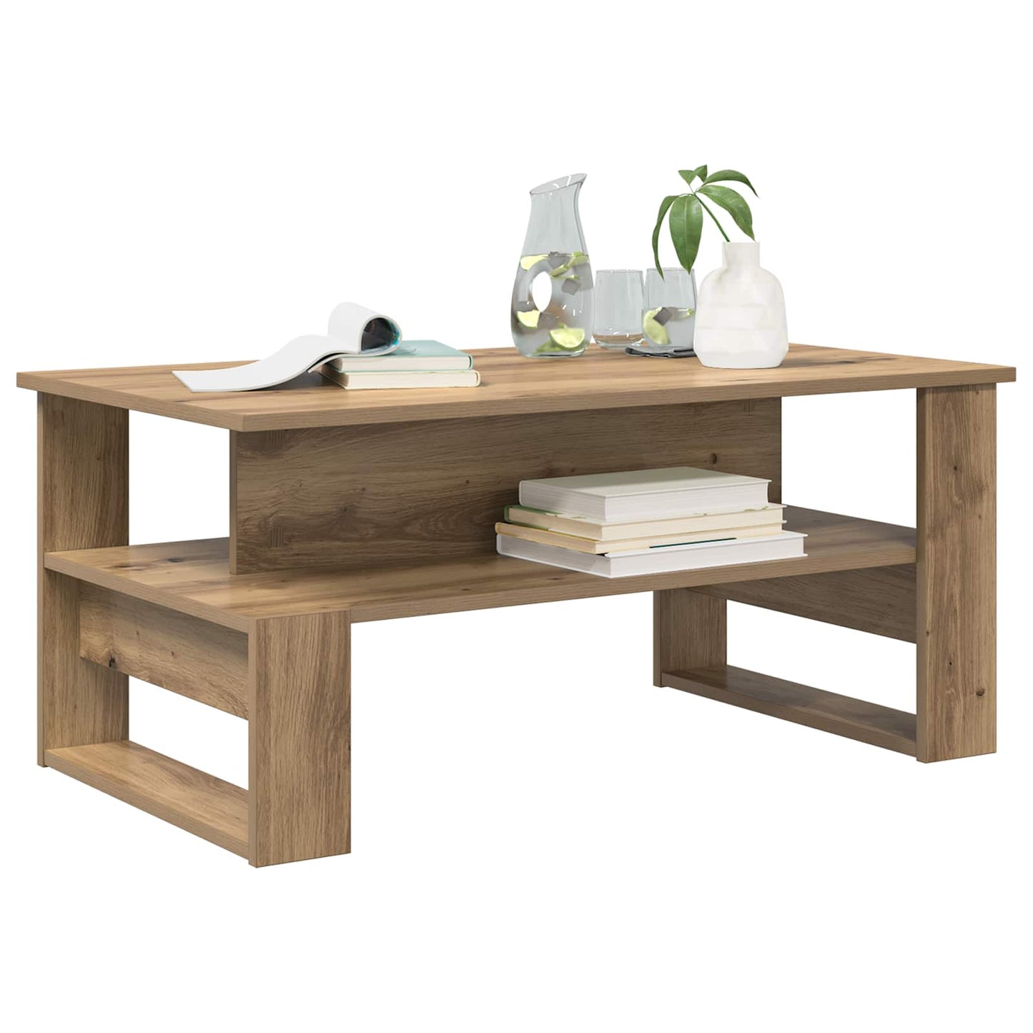 vidaXL Τραπεζάκι σαλονιού Artisan Oak 90 x 50 x 40 cm