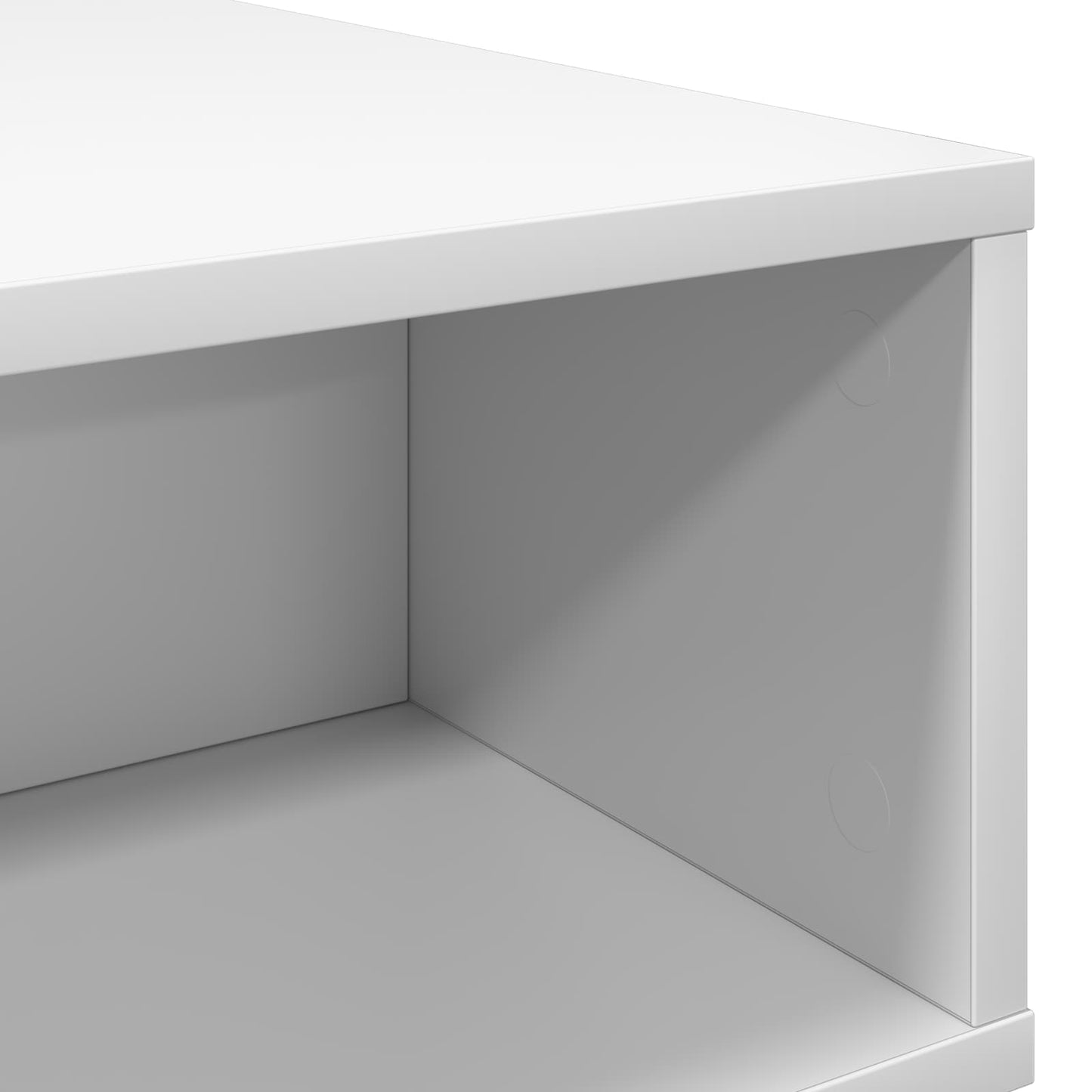 vidaXL Τραπεζάκι σαλονιού Λευκό 48 x 46 x 35 εκ. Επεξεργασμένο ξύλο