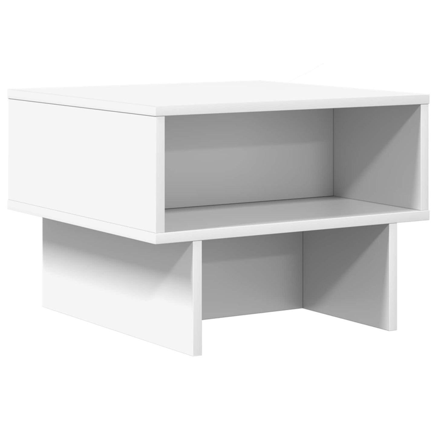 vidaXL Τραπεζάκι σαλονιού Λευκό 48 x 46 x 35 εκ. Επεξεργασμένο ξύλο