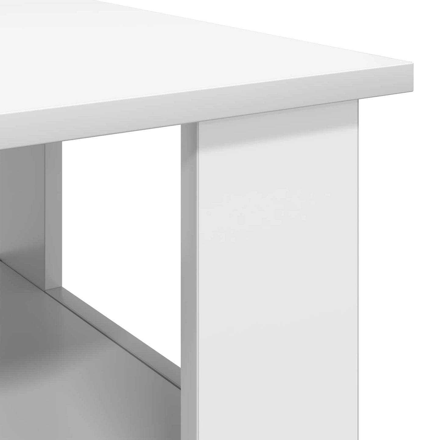 vidaXL Τραπεζάκι σαλονιού Λευκό 90 x 50 x 45 cm Επεξεργασμένο ξύλο