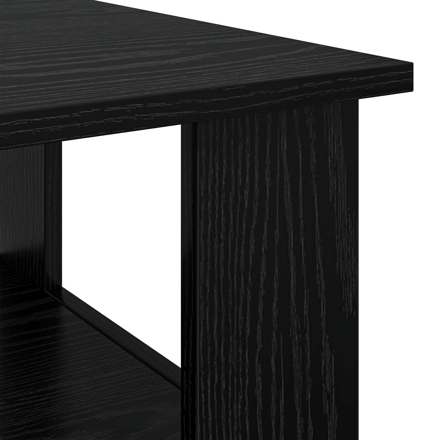 vidaXL Τραπεζάκι σαλονιού Μαύρη Οξυά 90 x 50 x 45 cm