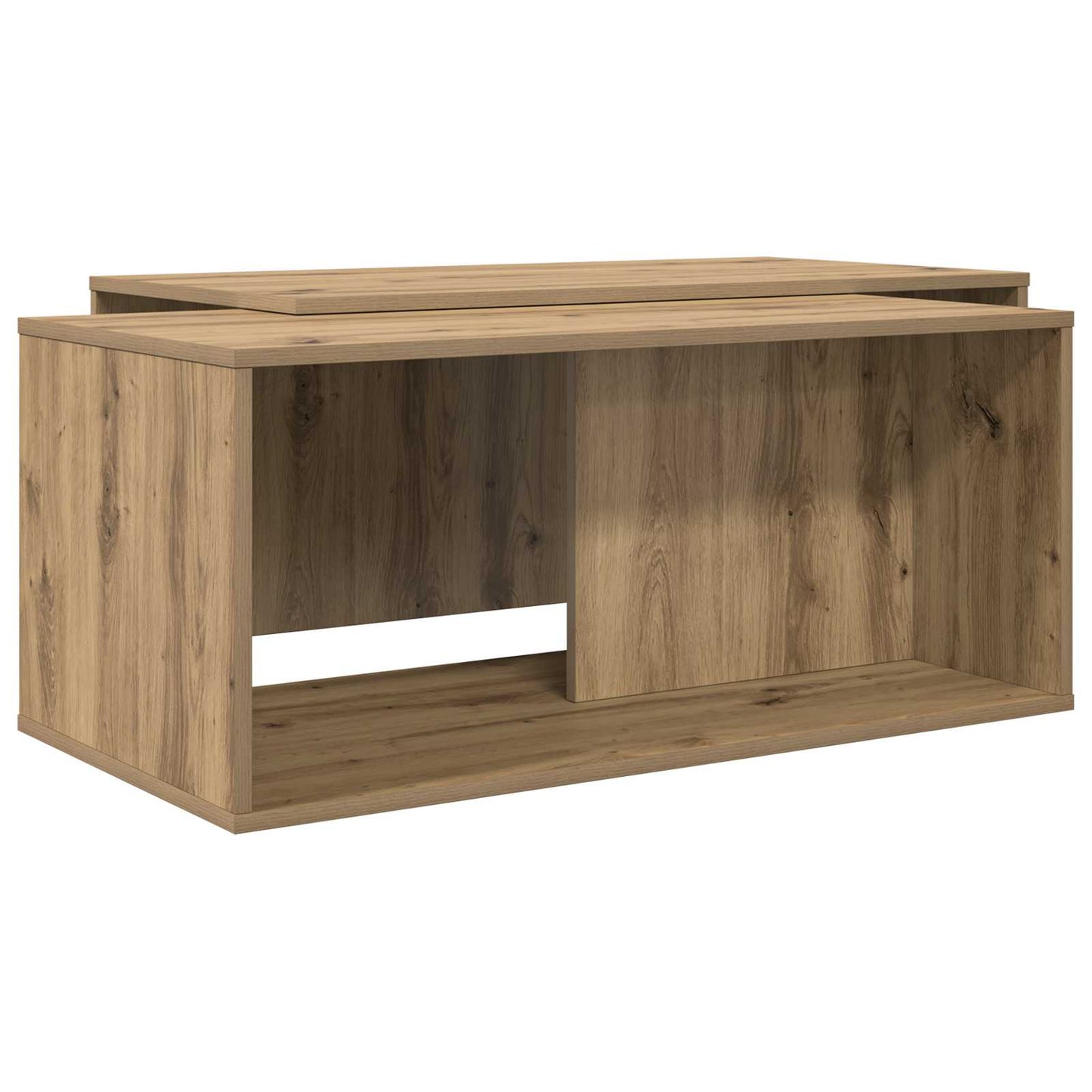 vidaXL Σετ Τραπεζιού Για Καφέ 2 pcs Artisan Oak Επεξεργασμένο ξύλο