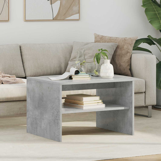 vidaXL Τραπεζάκι σαλονιού Σκυρόδεμα Γκρι 60 x 50 x 40 εκ