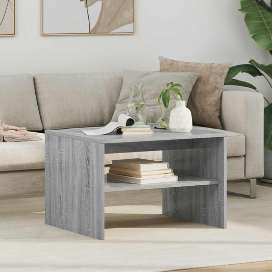 vidaXL Τραπεζάκι σαλονιού Γκρίζο Σονομα 60 x 50 x 40 εκ