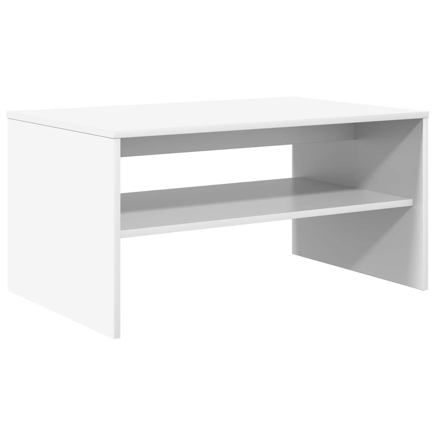 vidaXL Τραπεζάκι σαλονιού Λευκό 80 x 50 x 40 cm Επεξεργασμένο ξύλο