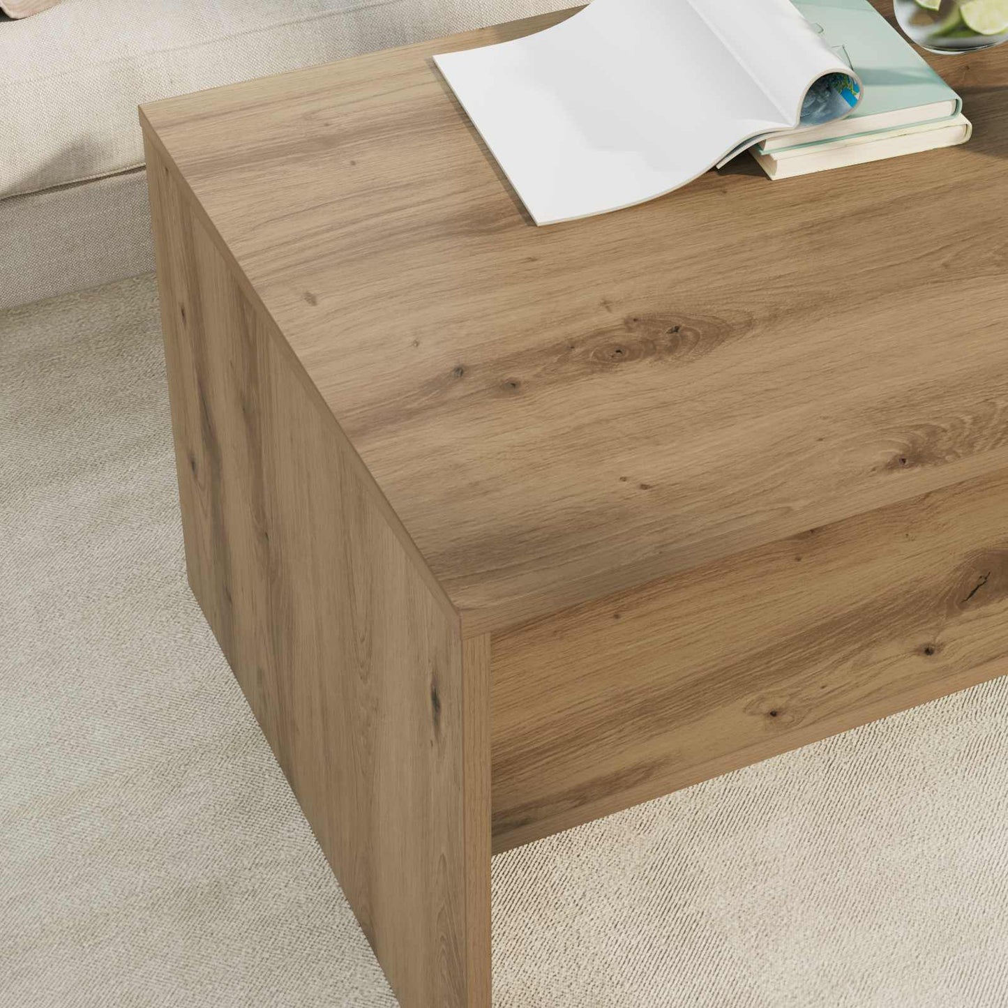 vidaXL Τραπεζάκι σαλονιού Artisan Oak 80 x 50 x 40 cm