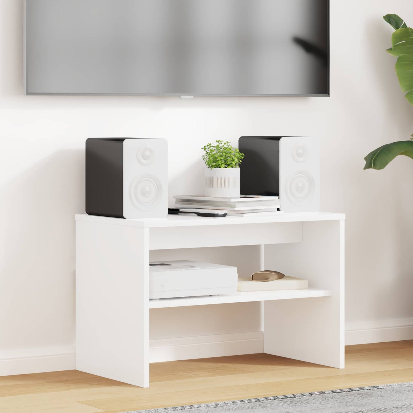vidaXL Ντουλάπι TV 60 x 35 x 40 εκ. Λευκό Επεξεργασμένο Ξύλο