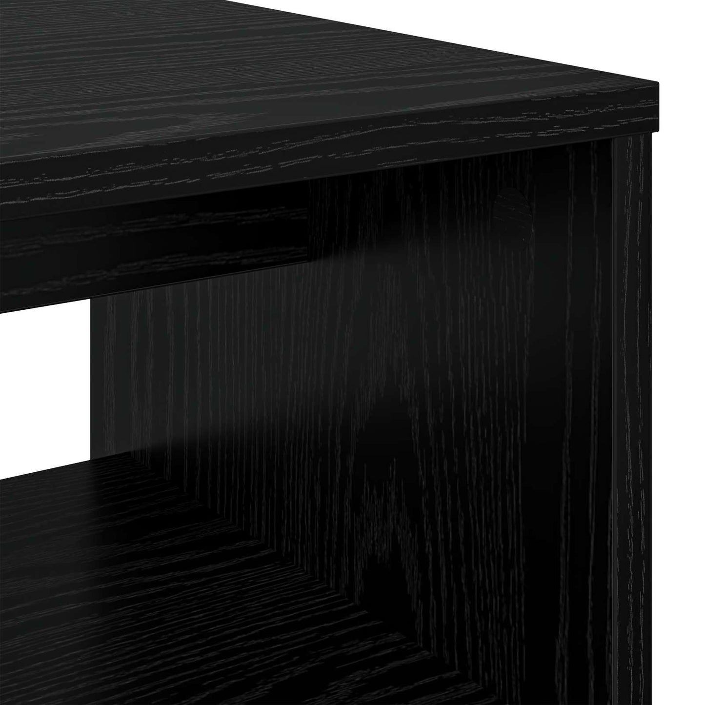vidaXL Ντουλάπι TV 80 x 35 x 40 εκ Μαύρη Οξυά Επεξεργασμένο Ξύλο