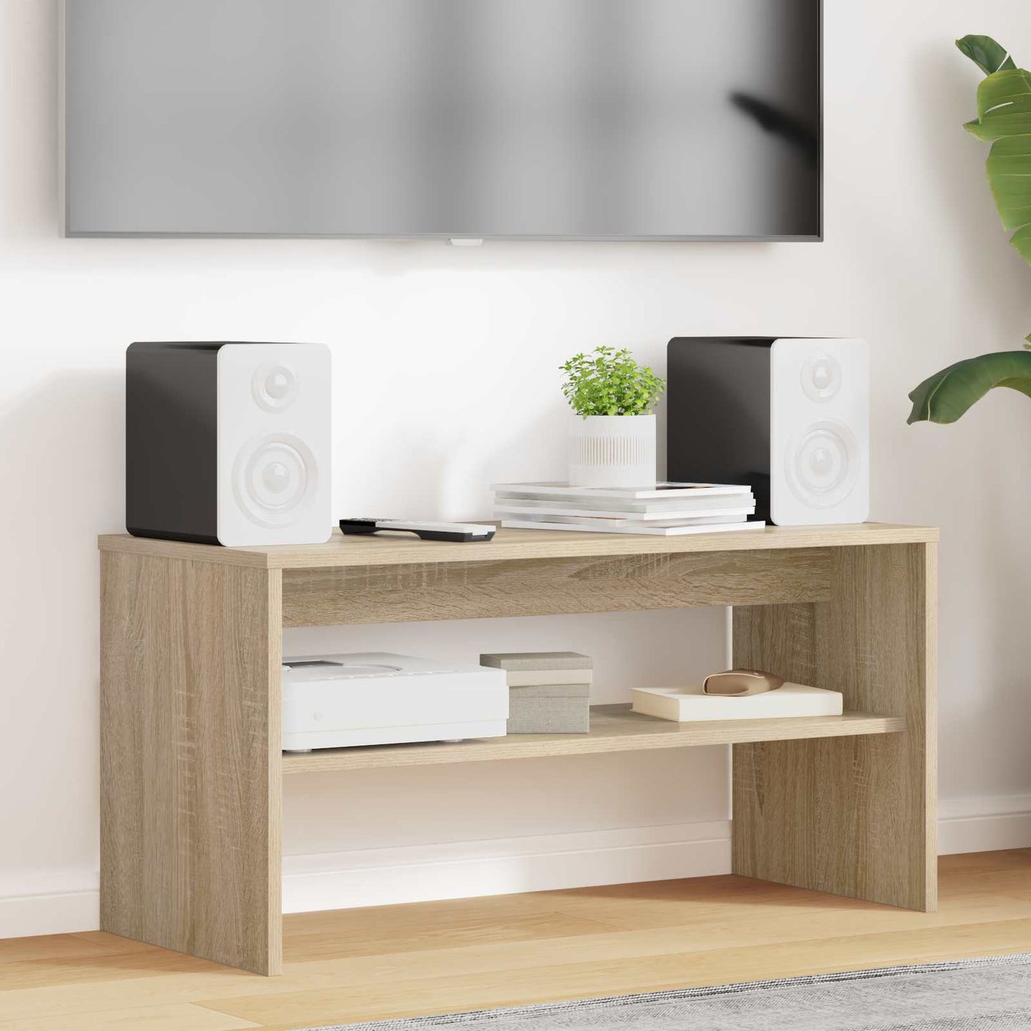 vidaXL Ντουλάπι TV 80 x 35 x 40 εκ Δρύς Sonoma Επεξεργασμένο Ξύλο