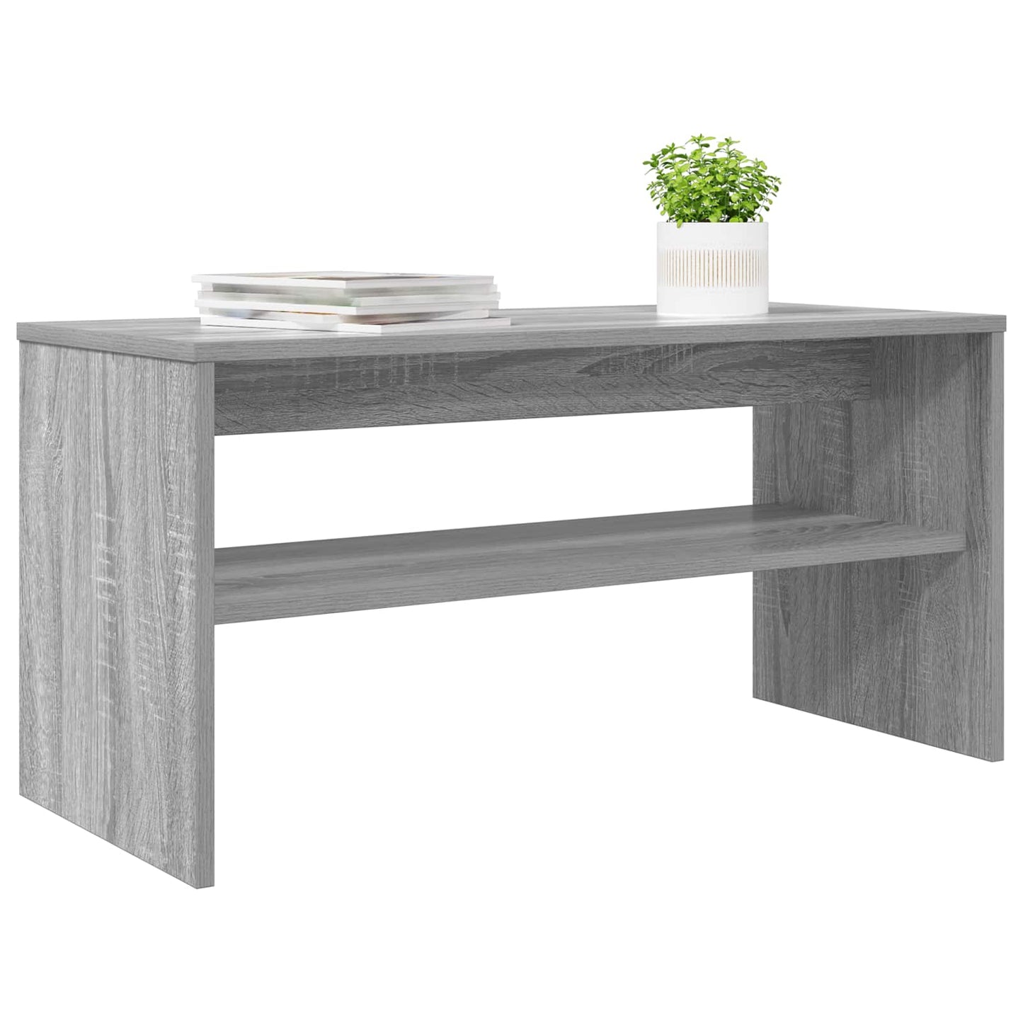 vidaXL Ντουλάπι TV 80 x 35 x 40 εκ Γκρίζο Σονομα Επεξεργασμένο Ξύλο